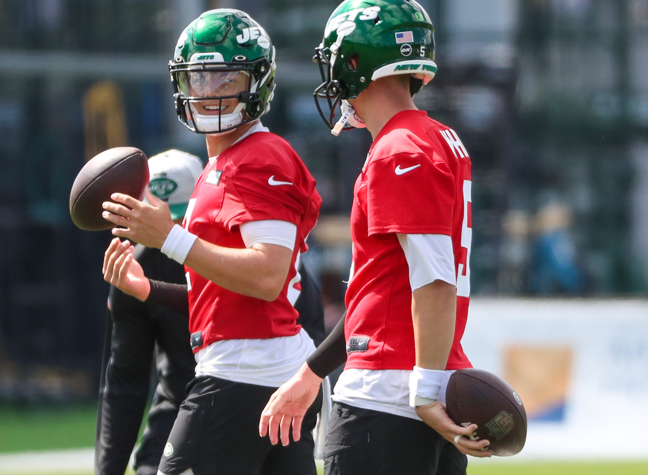 A Fan Wore A Hilarious Custom Zach Wilson Jersey To Jets Training Camp