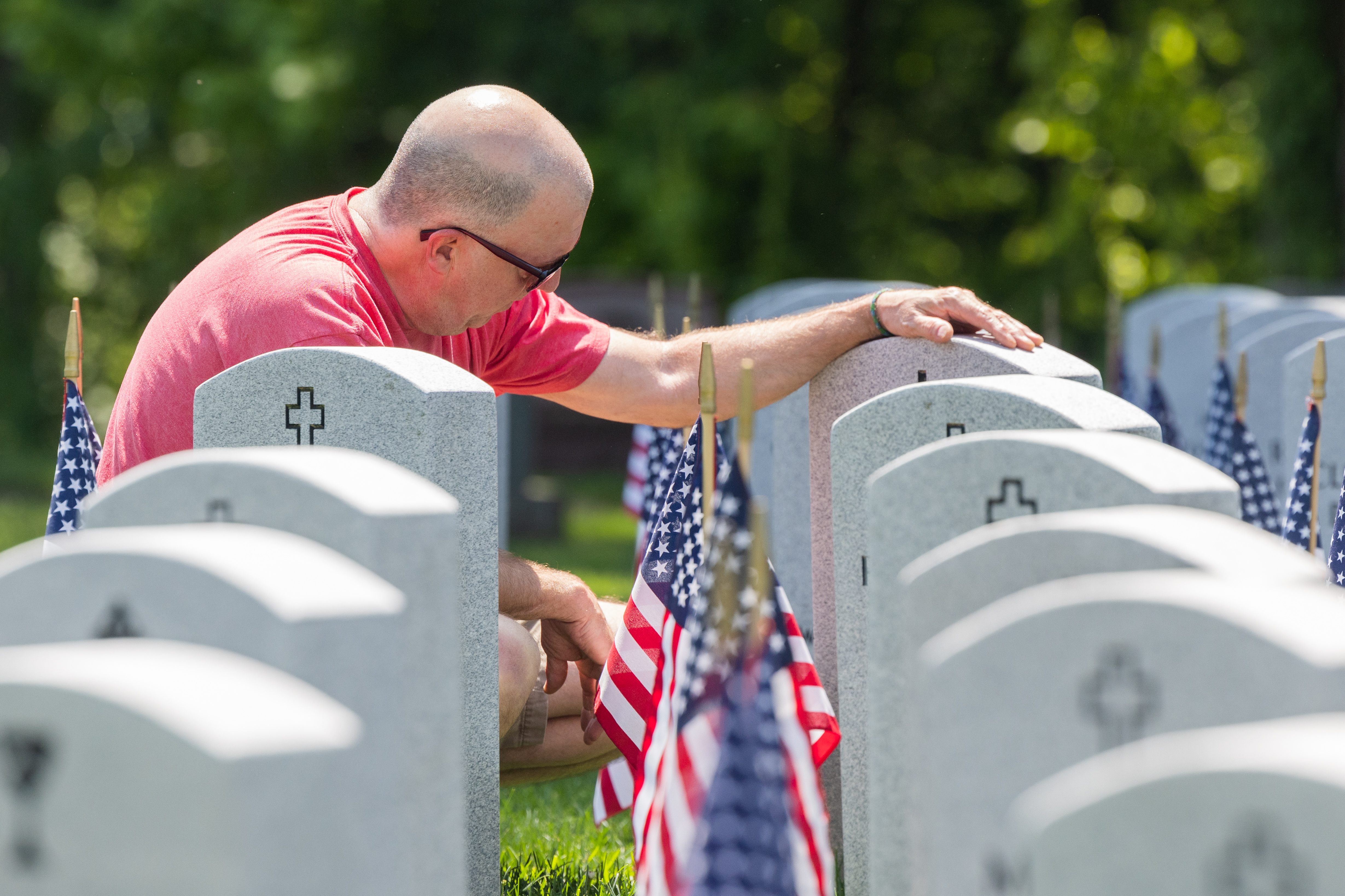 Memorial Day ceremony at the Massachusetts Veterans' Memorial Cemetery ...