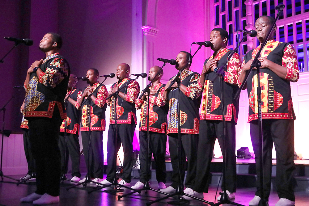 The Internationally known group Ladysmith Black Mambazo from South ...