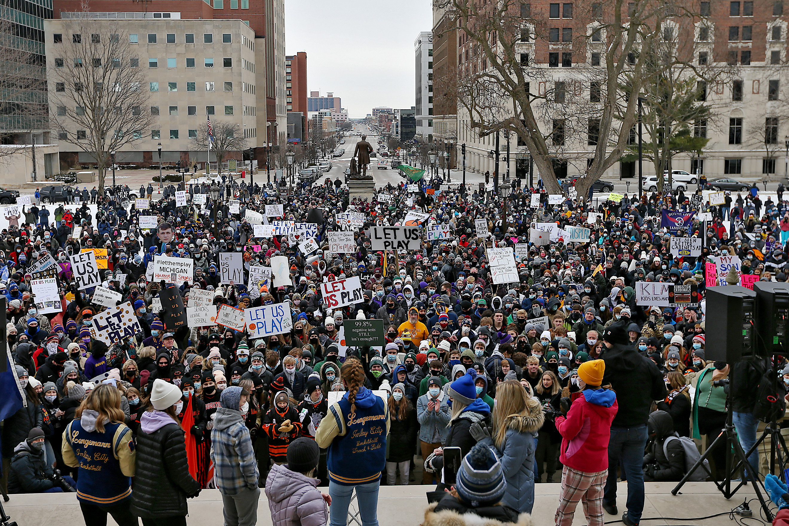 Let Them Play rally in Lansing – January 30, 2021 - mlive.com