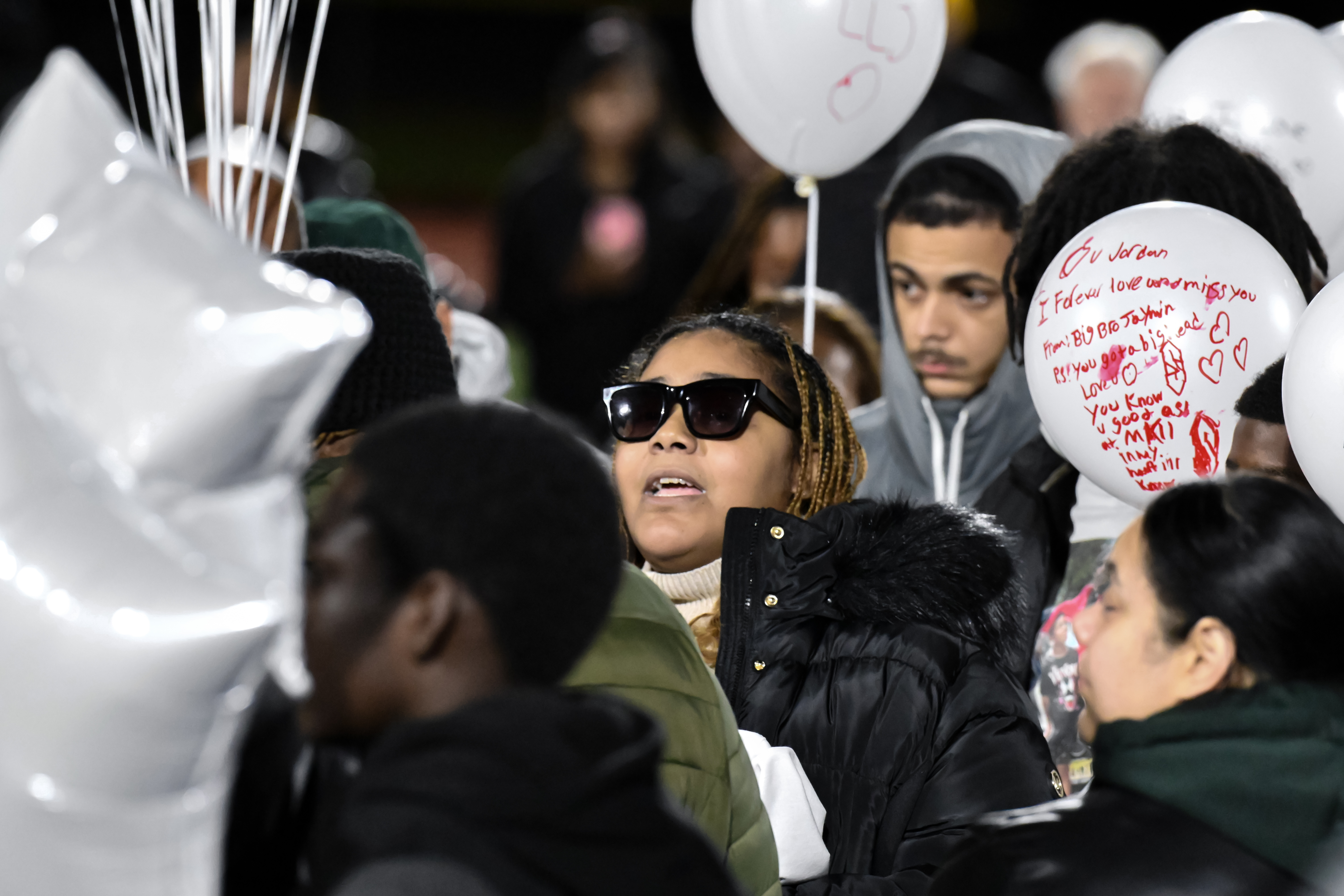 Community honors Newark shooting victims with a balloon release ...