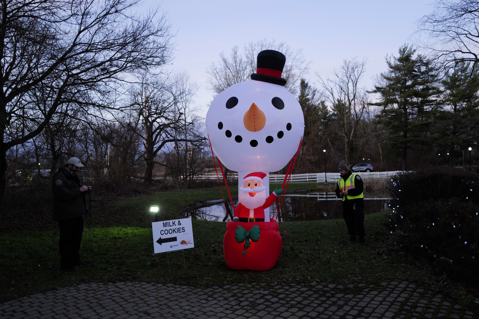 Portage tree lighting ceremony