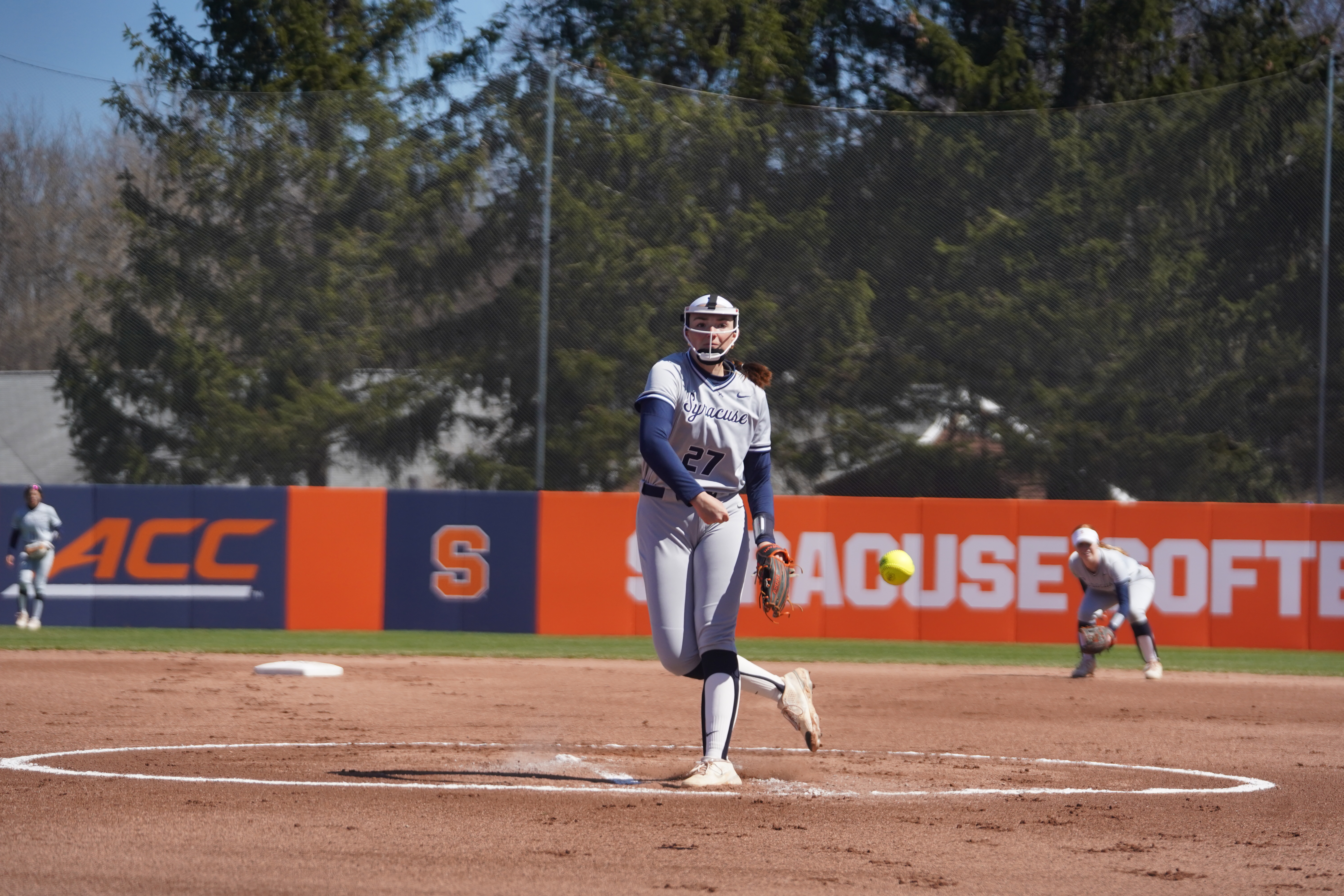 Freshman Madison Knight throws no-hitter in Syracuse softball's win vs. .  State 