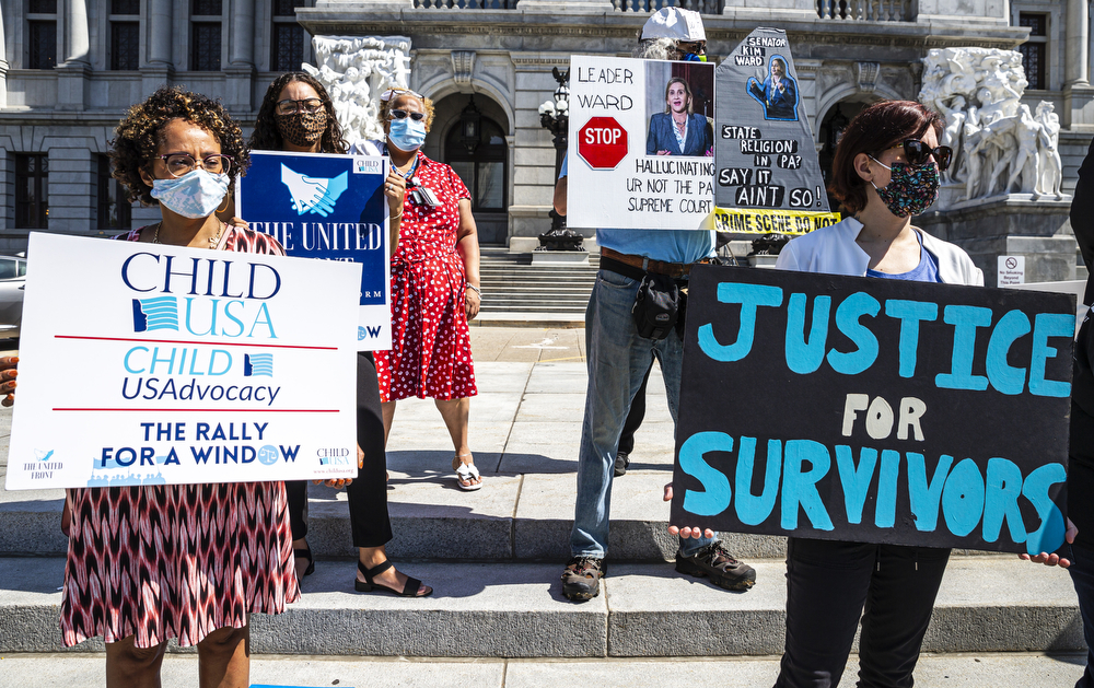 Child sex abuse statute of limitations rally at Pa. Capitol