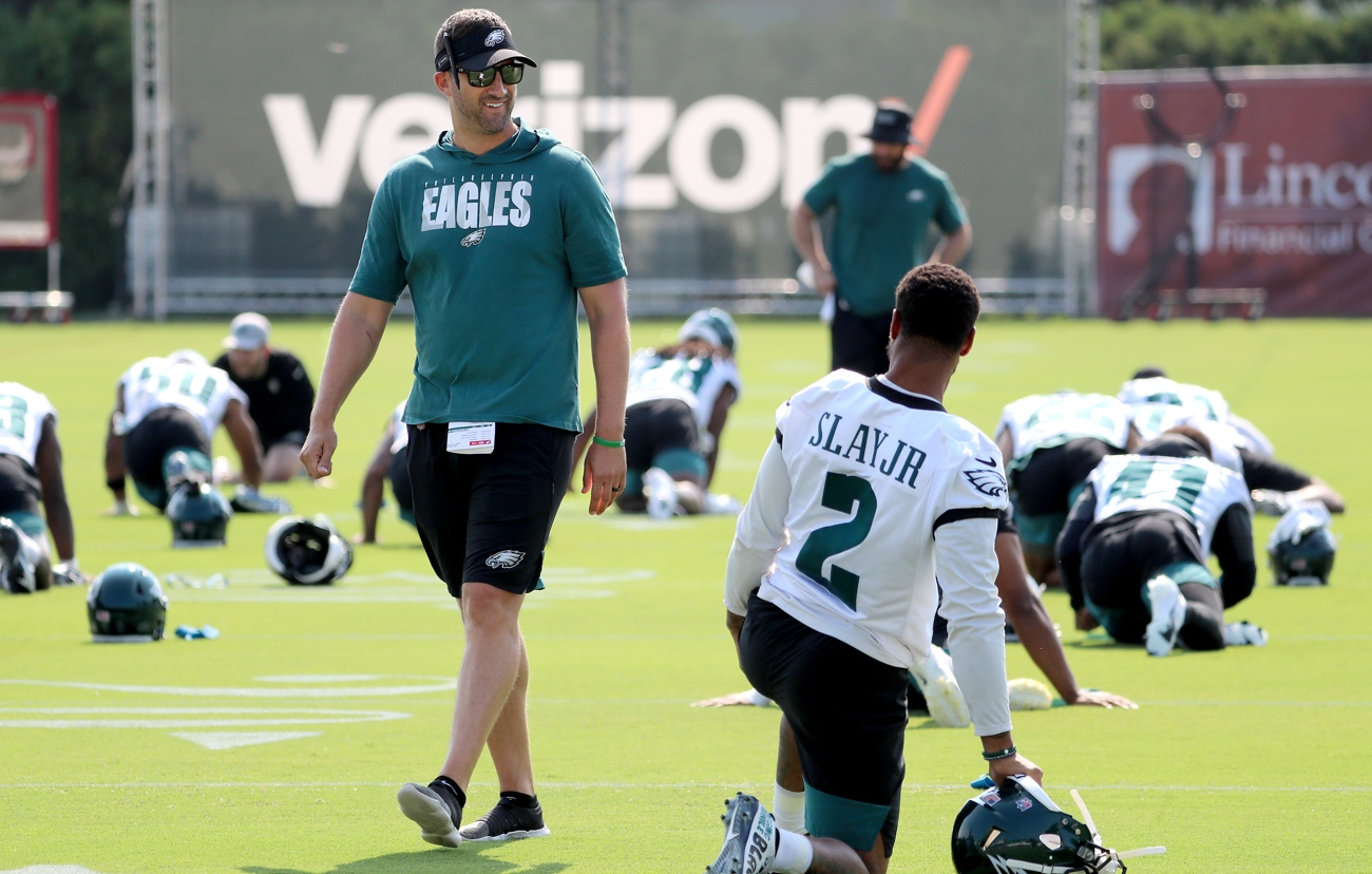 Eagles' CB Darius Slay honored with high school jersey during youth  football camp in his hometown