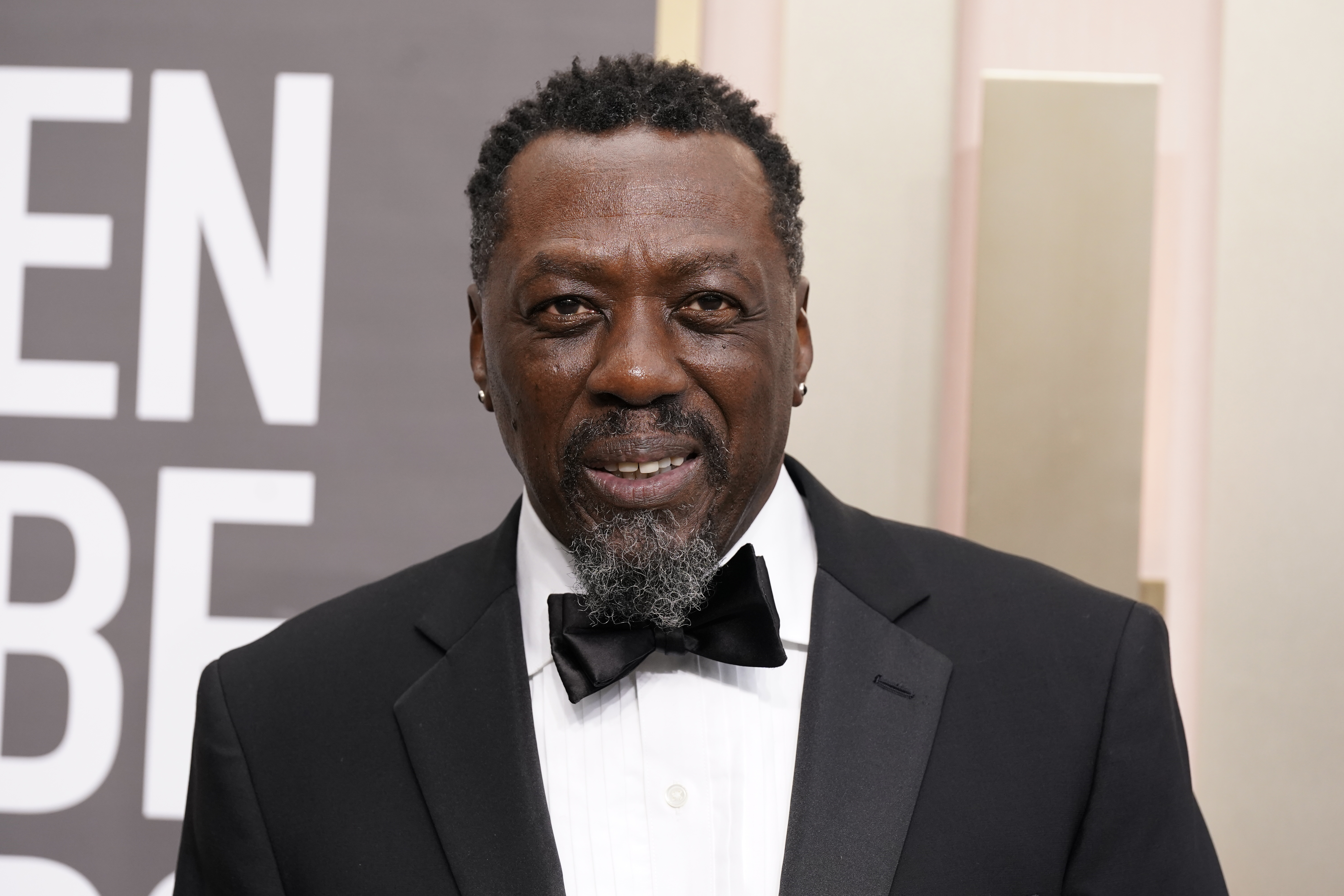 Edwin Lee Gibson arrives at the 80th annual Golden Globe Awards at the Beverly Hilton Hotel on Tuesday, Jan. 10, 2023, in Beverly Hills, Calif. (Photo by Jordan Strauss/Invision/AP)