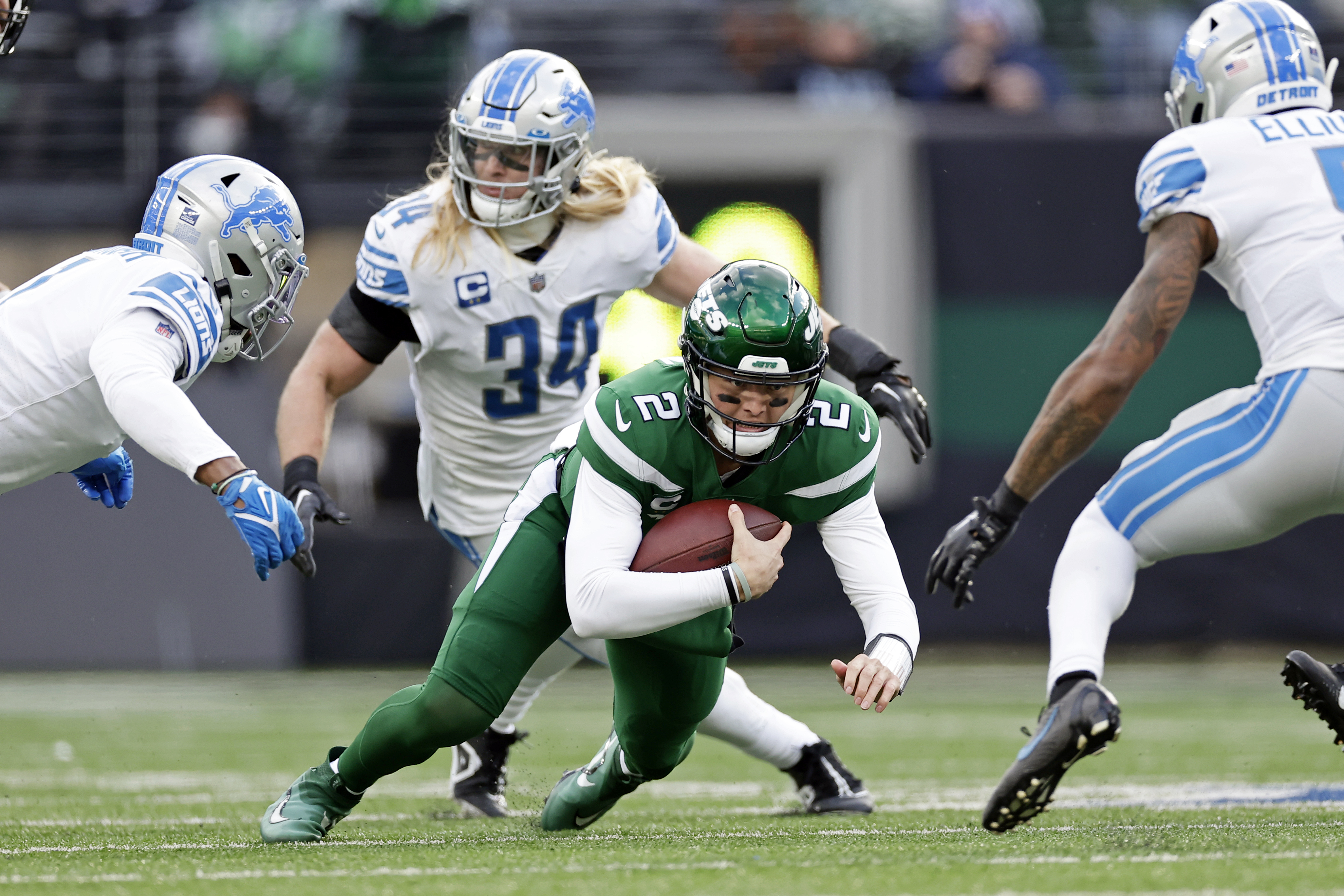 Garrett Wilson crazy TD catch ties NY Jets game vs. Bills