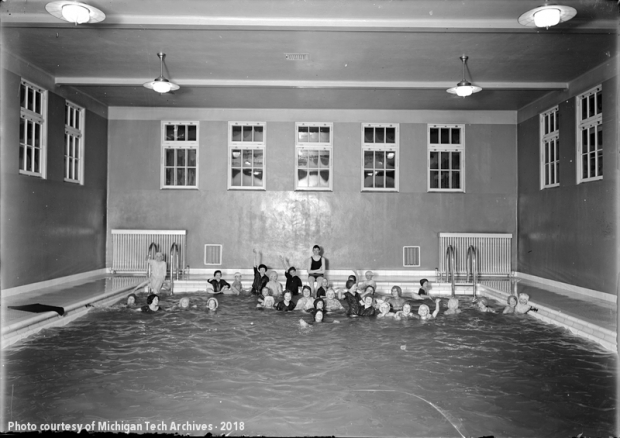 Why vintage U.P. bathhouses were so popular, and swimsuits weren't worn in  the pool - mlive.com