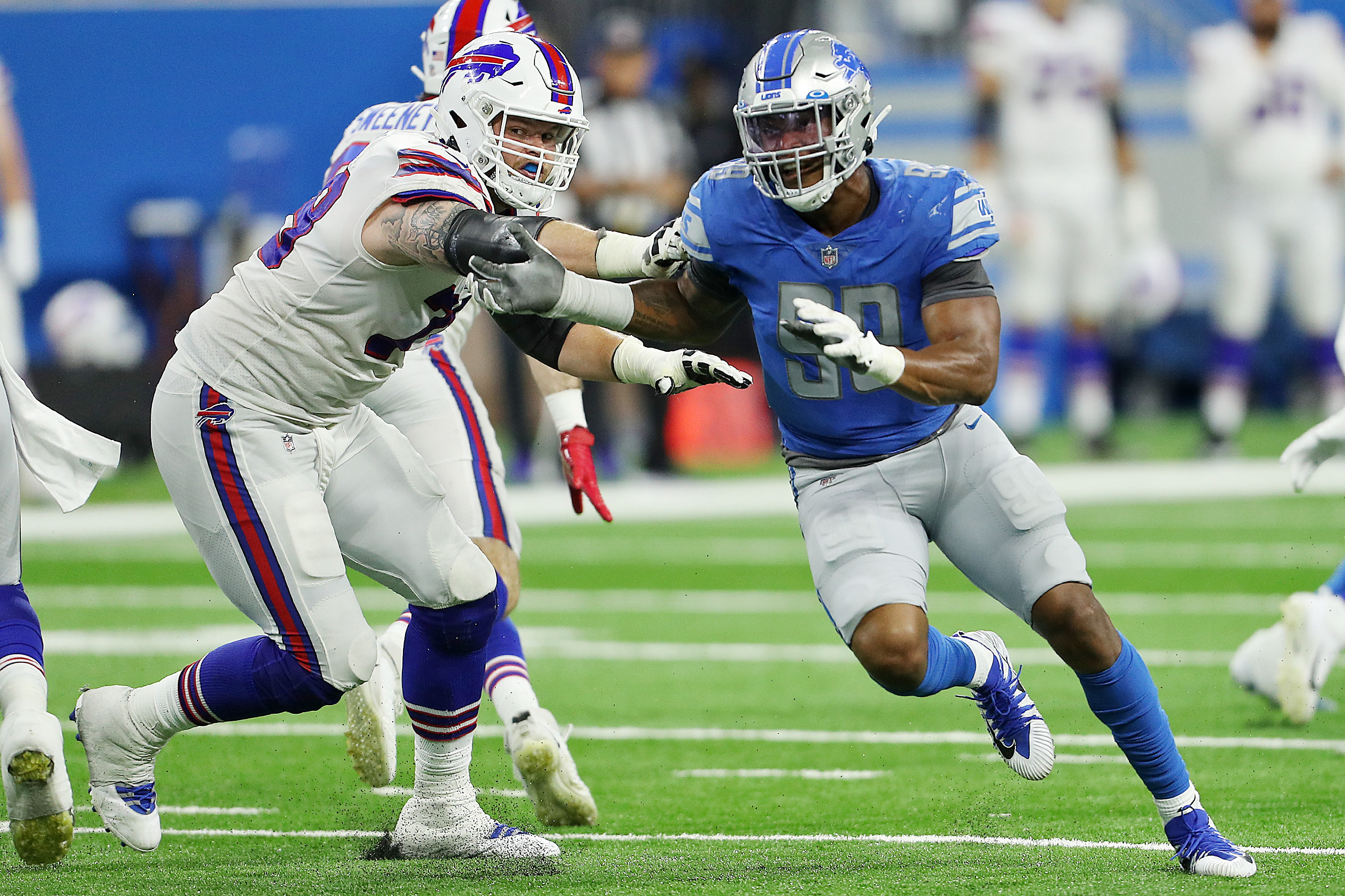 Amidst calls for consistency, Lions' Julian Okwara opens preseason with  three sacks