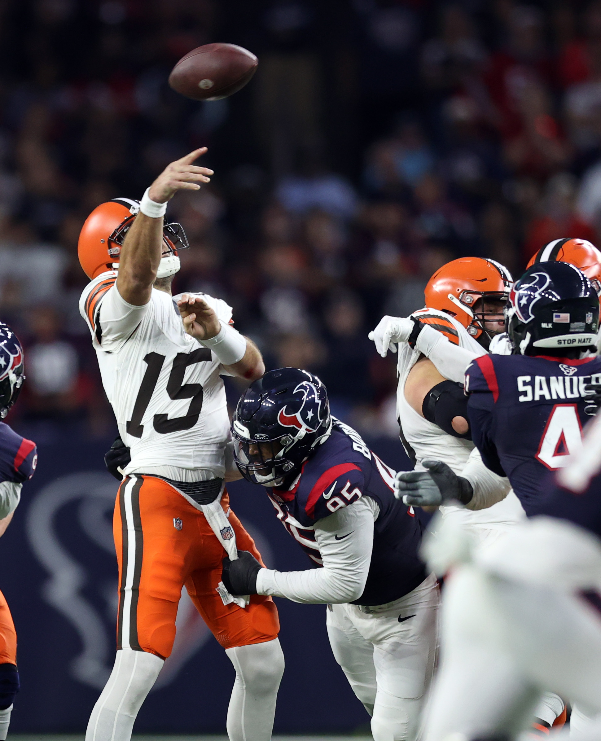 Cleveland Browns Quarterback Joe Flacco Vs Houston Texans January 13