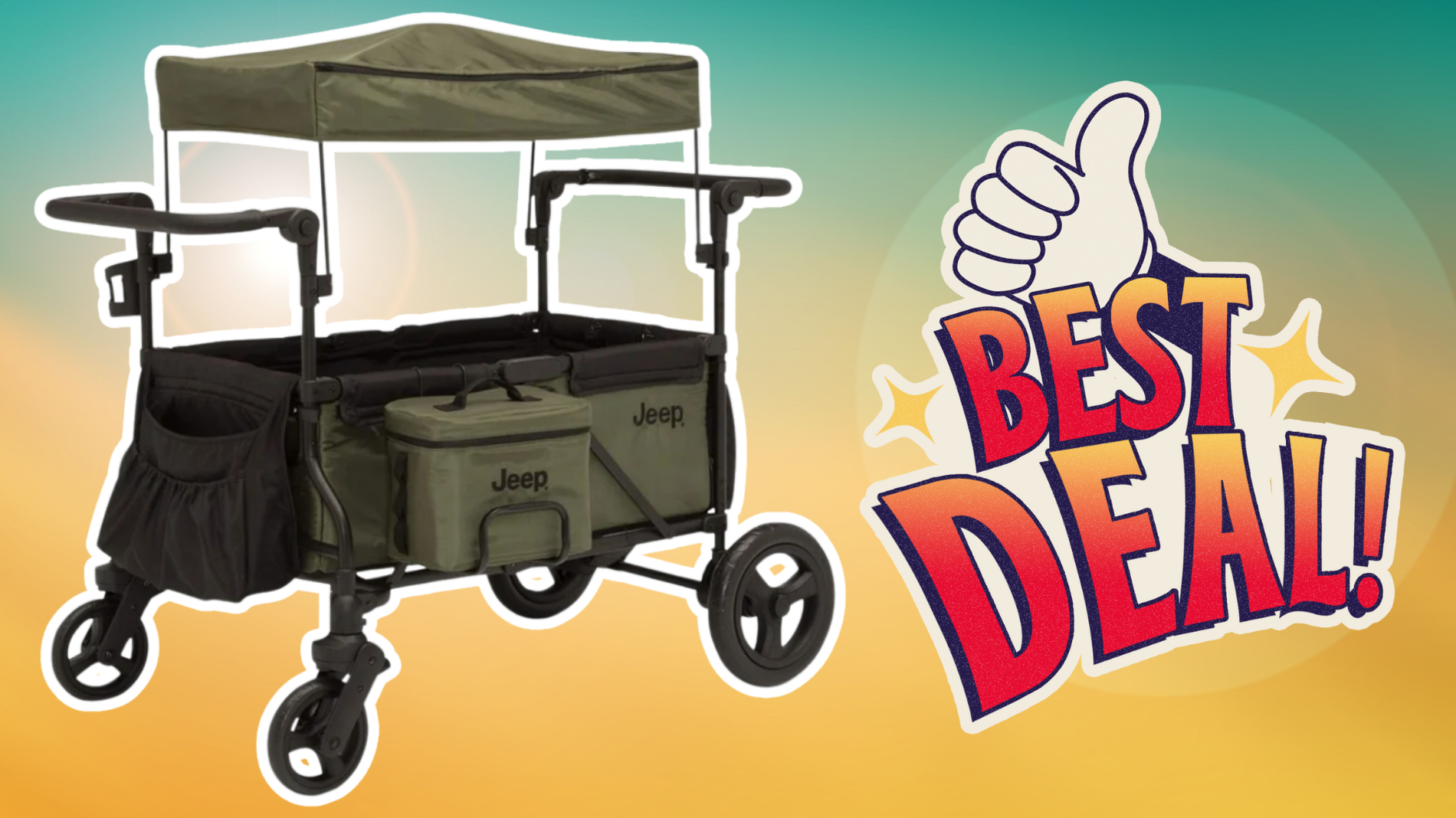 stroller wagon jeep Bonnlo Wagon Stroller for 2 Kids,Foldable All-Terrain Wagon for Toddle –  bonnlo main image 0