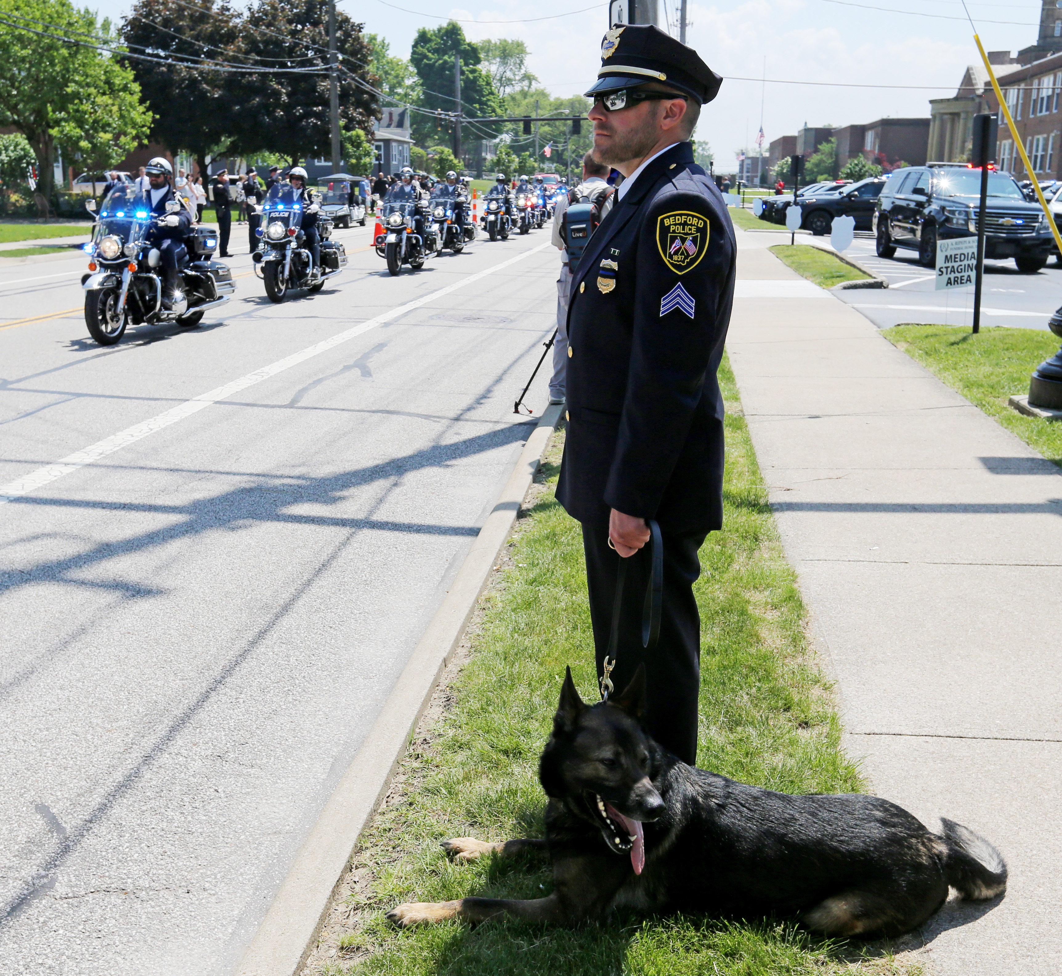 Memorial service for Euclid police officer Jacob Derbin, May 18, 2024 ...