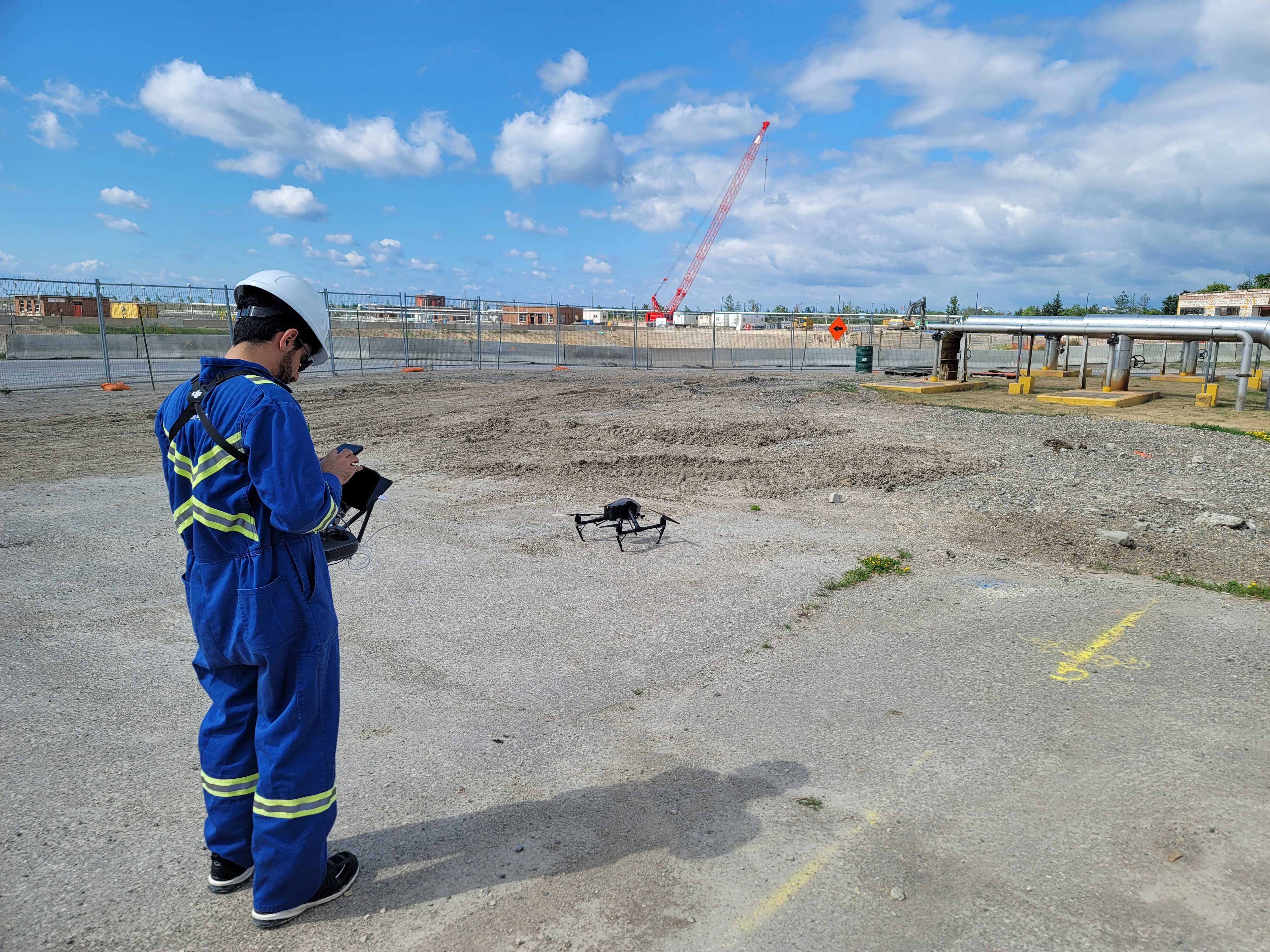 EGLE drone flies over Kalamazoo wastewater treatment plant