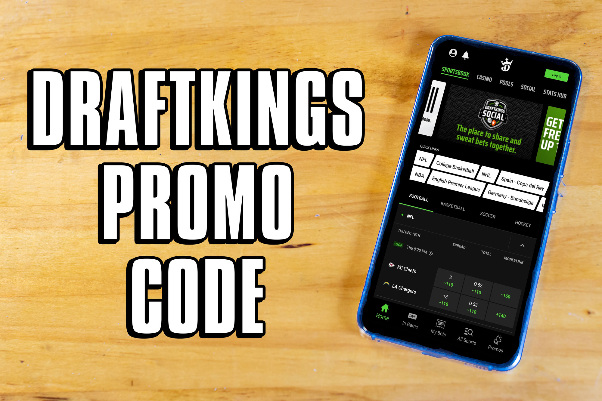 DraftKings promo code: Thursday Night Football 40-1 odds 