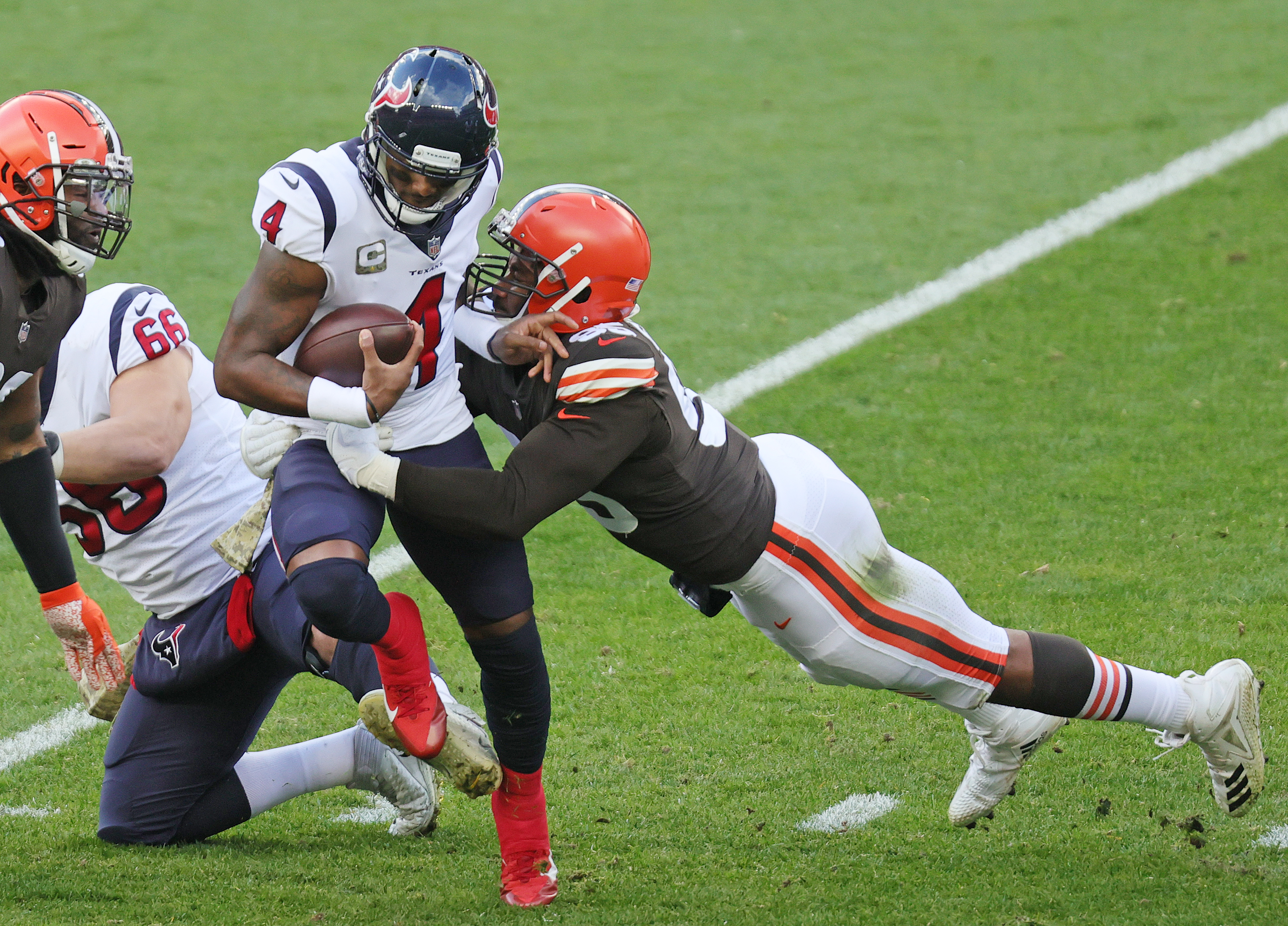 Deshaun Watson returns to practice; Myles Garrett believes Browns