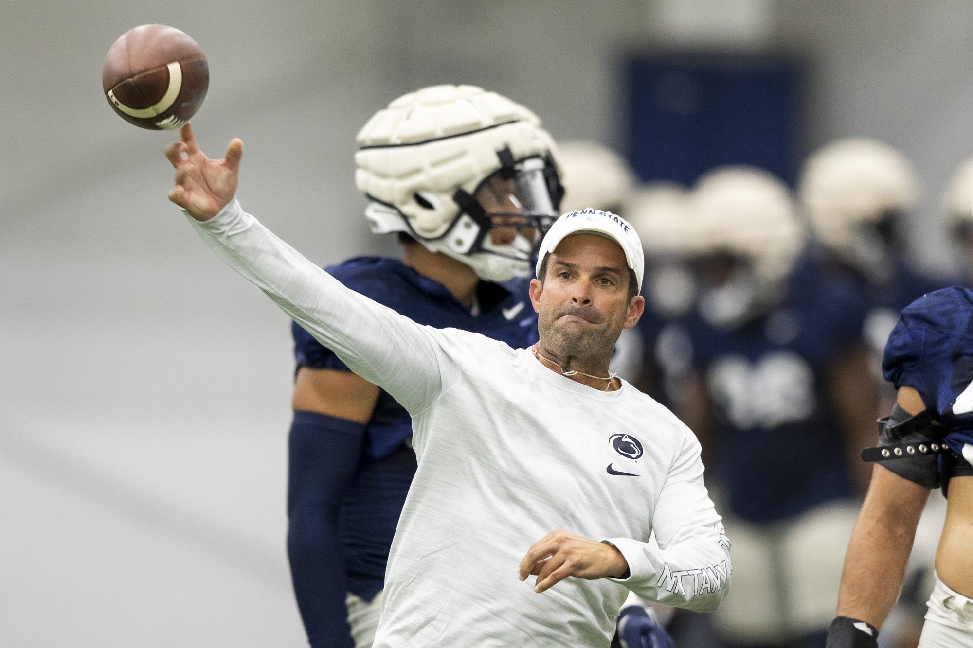 Penn State football media day and practice