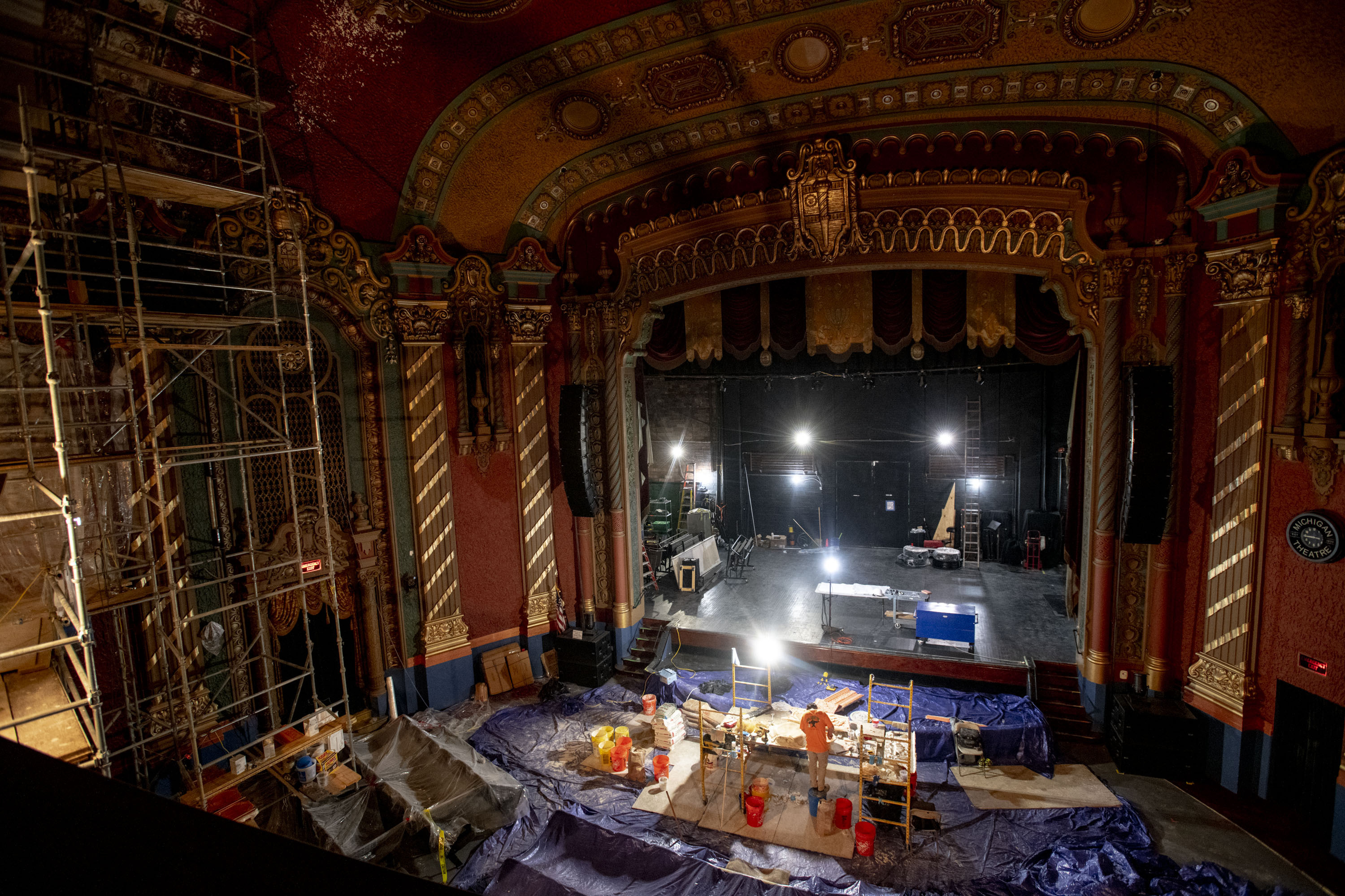 Michigan Theatre of Jackson renovations underway