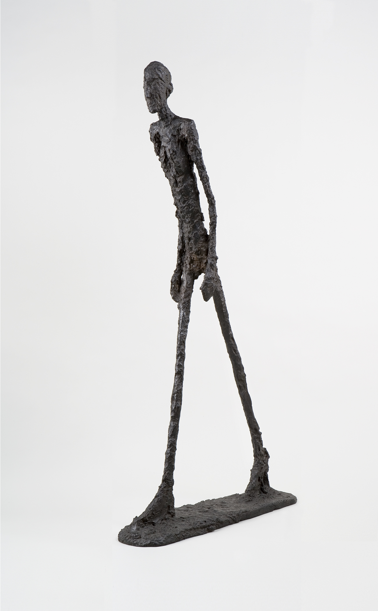 "Walking Man I, "1960. by Alberto Giacometti, will be on view in "Alberto Giacometti: Toward the Ultimate Figure,''
March 12, 2022, to June 12, 2022. Fondation Giacometti. © Estate of Alberto Giacometti / Artists Rights Society (ARS), New York