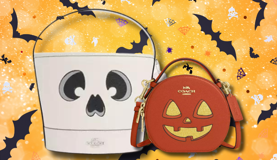 Coach Halloween newest treat bucket in signature canvas