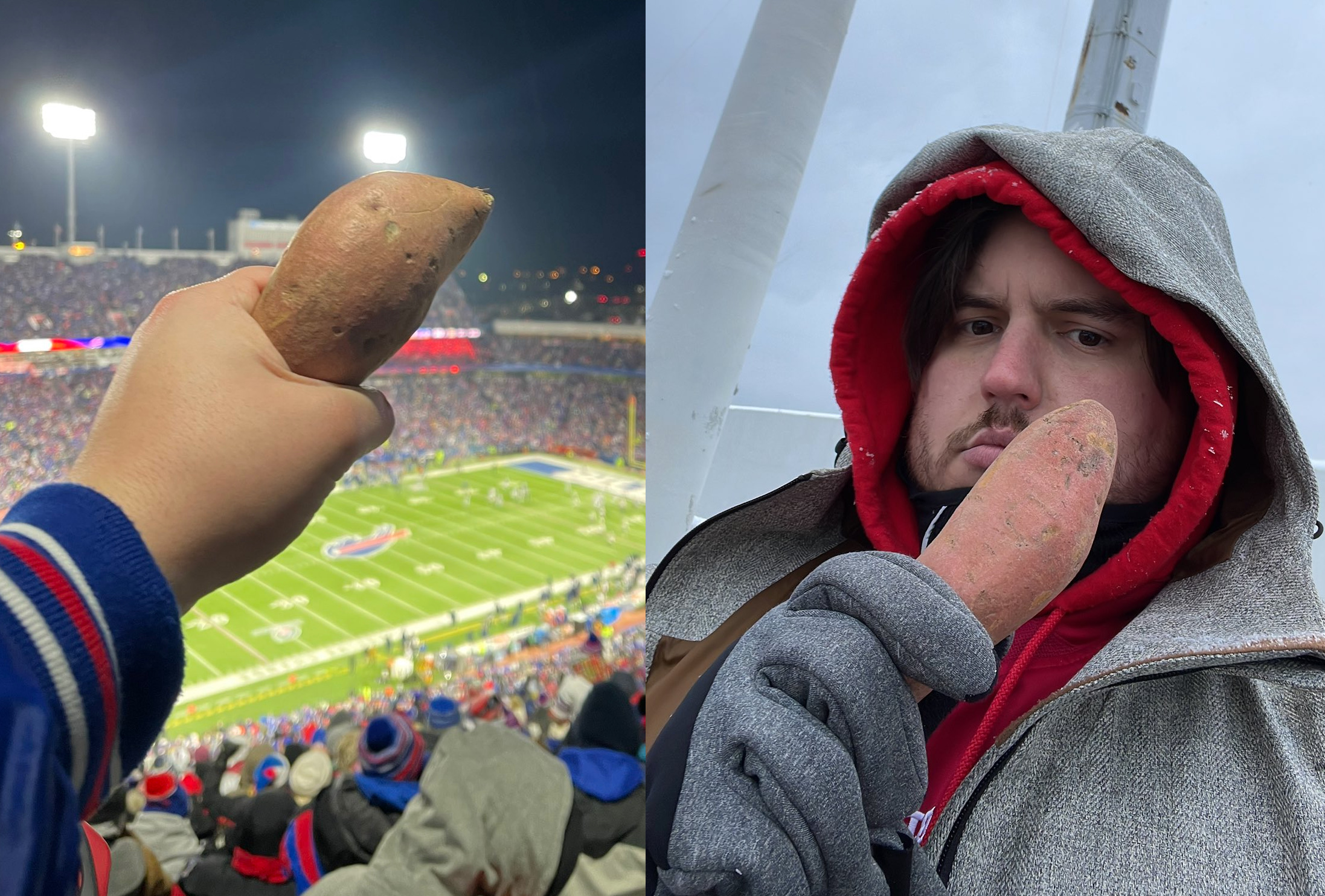 The inside story of how a Bills fan snuck sweet potato into a game