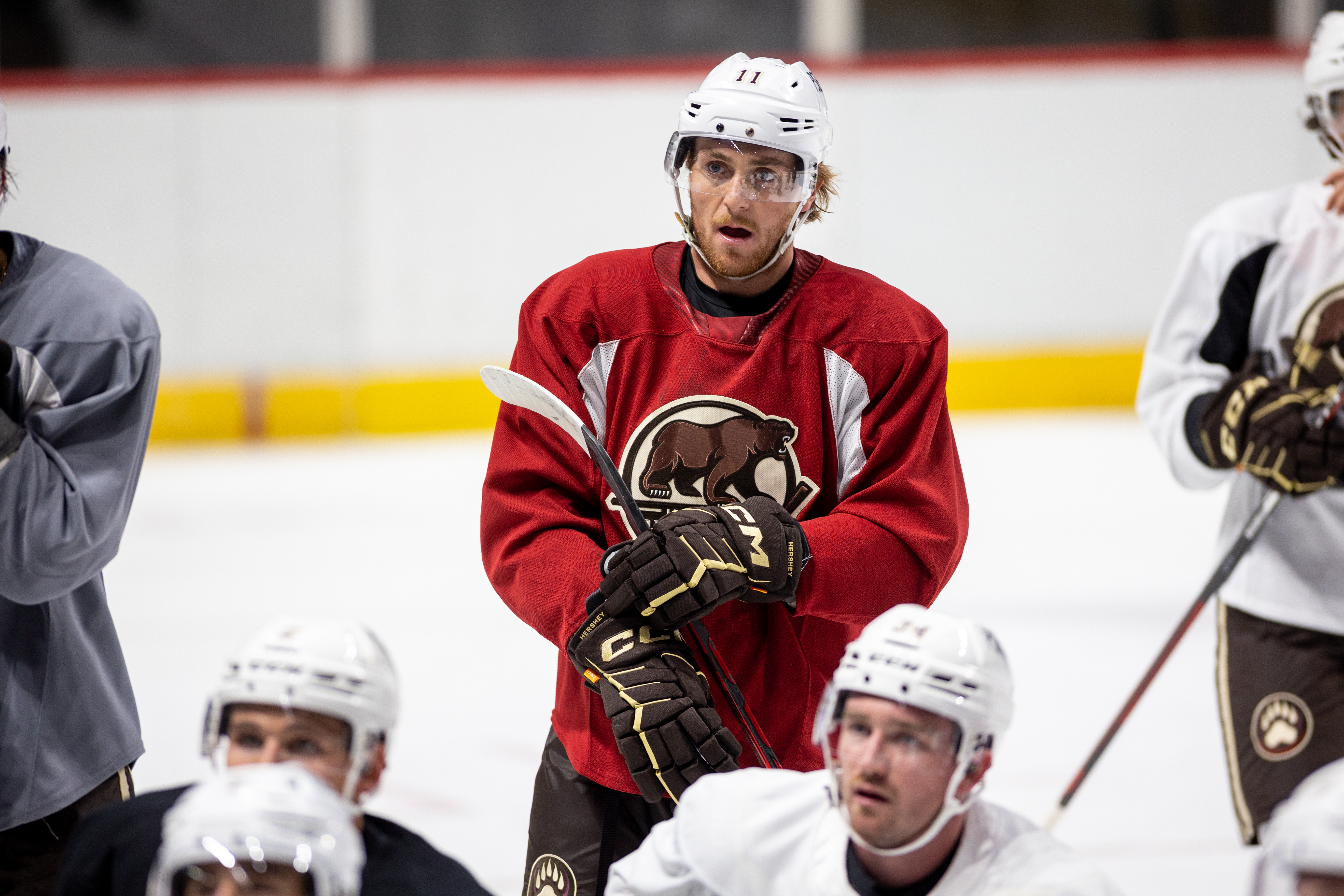 Mike Vecchione speaks on first day of Hershey Bears 2023 training camp 