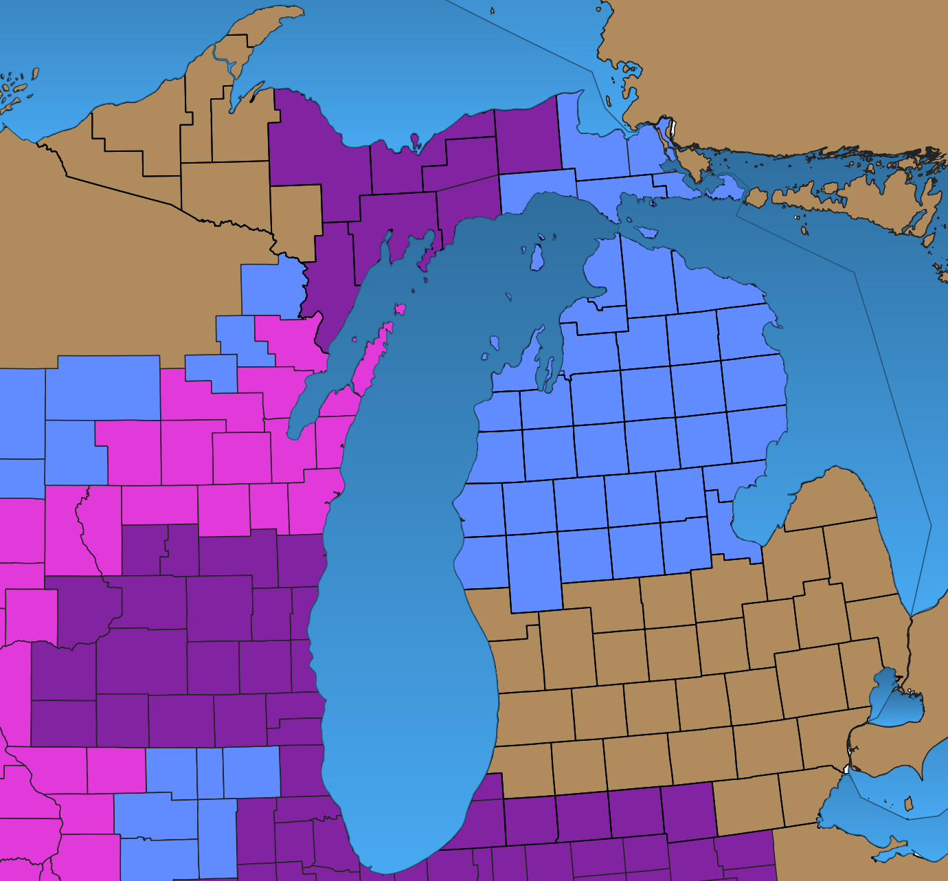 Winter Storm Watch issued for 36 Michigan counties for heavy snow