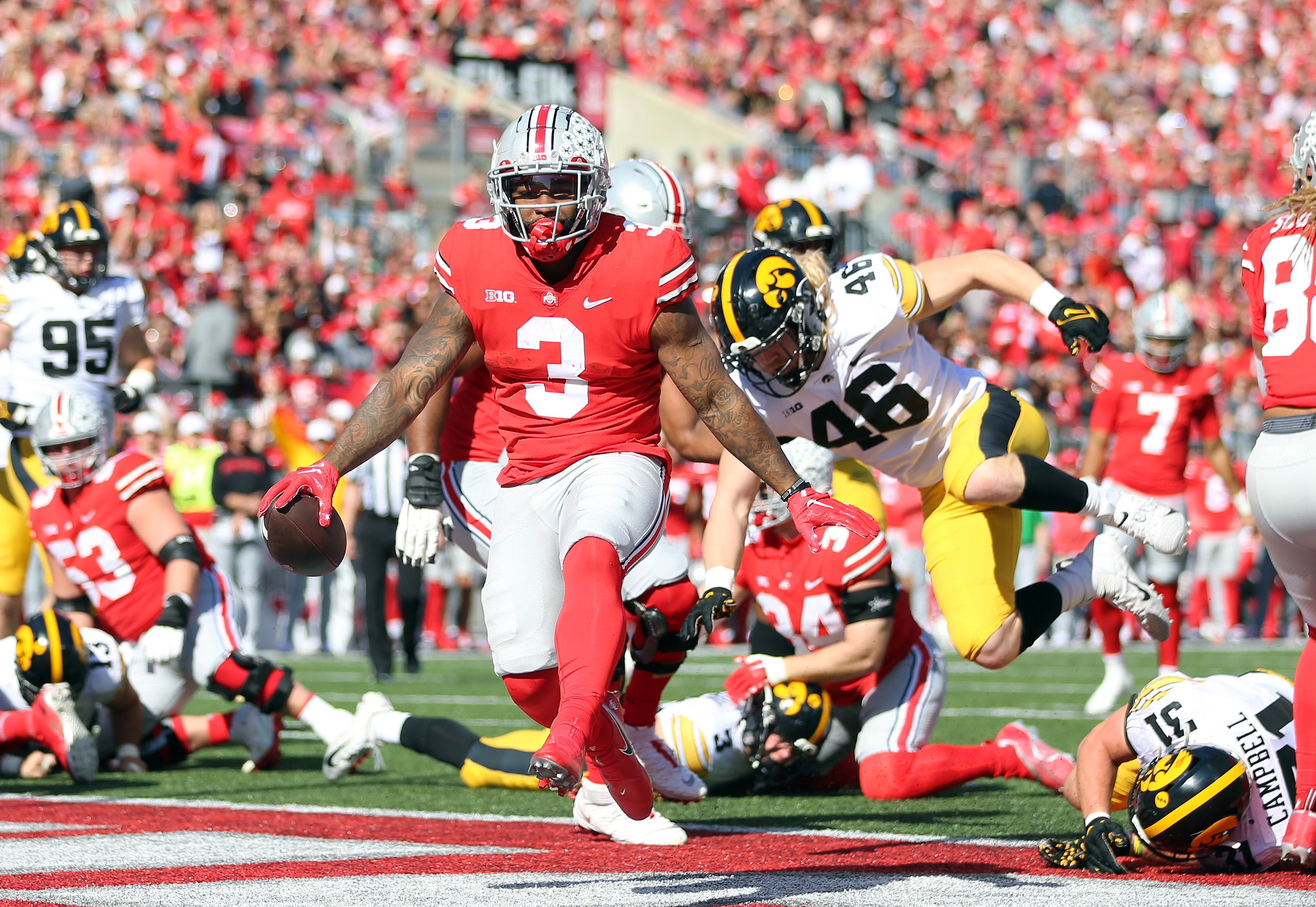 Ohio State's Miyan Williams, Jaxon Smith-Njigba Unavailable At