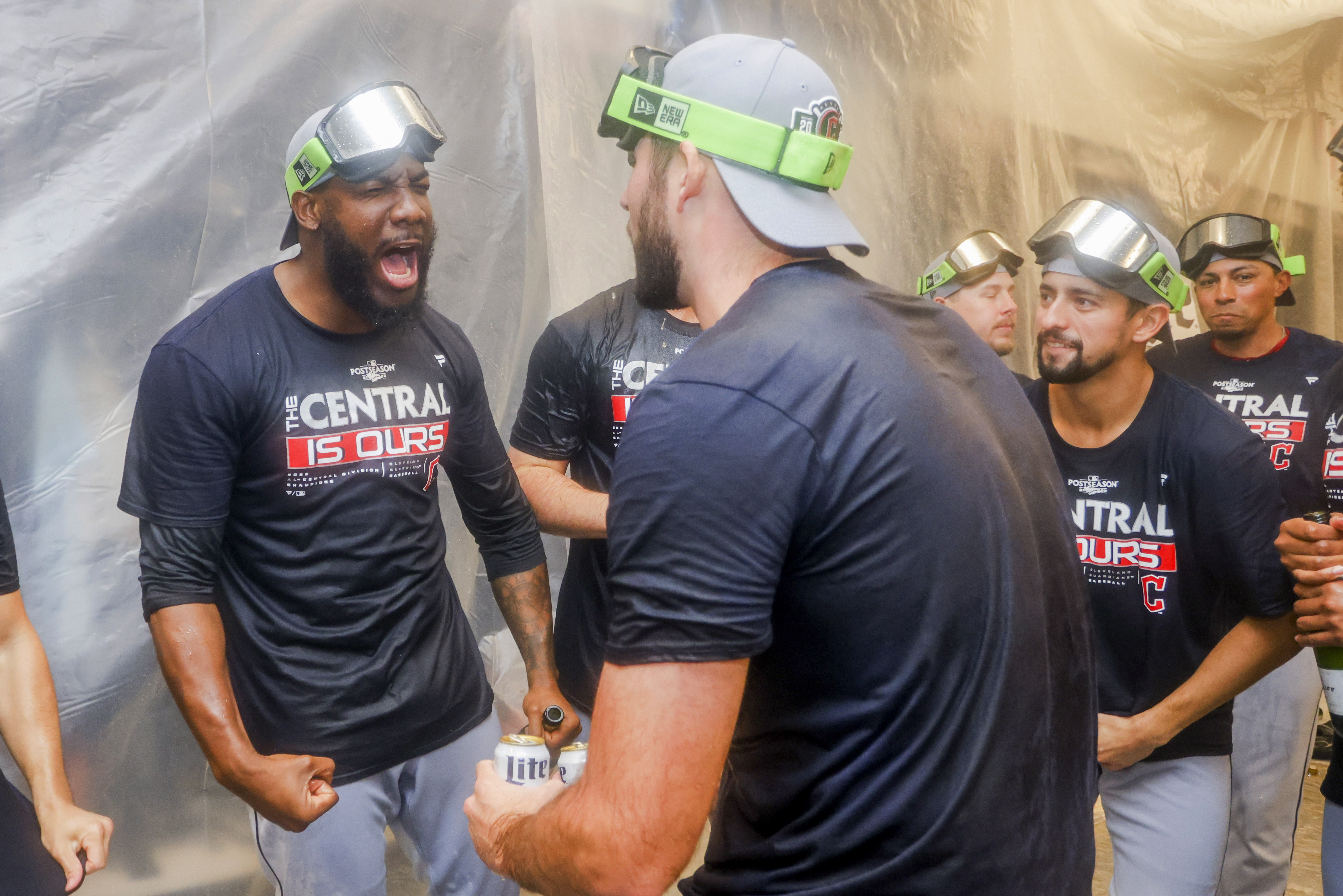 Cleveland Guardians 2022 Al Central Division Champions Locker Room