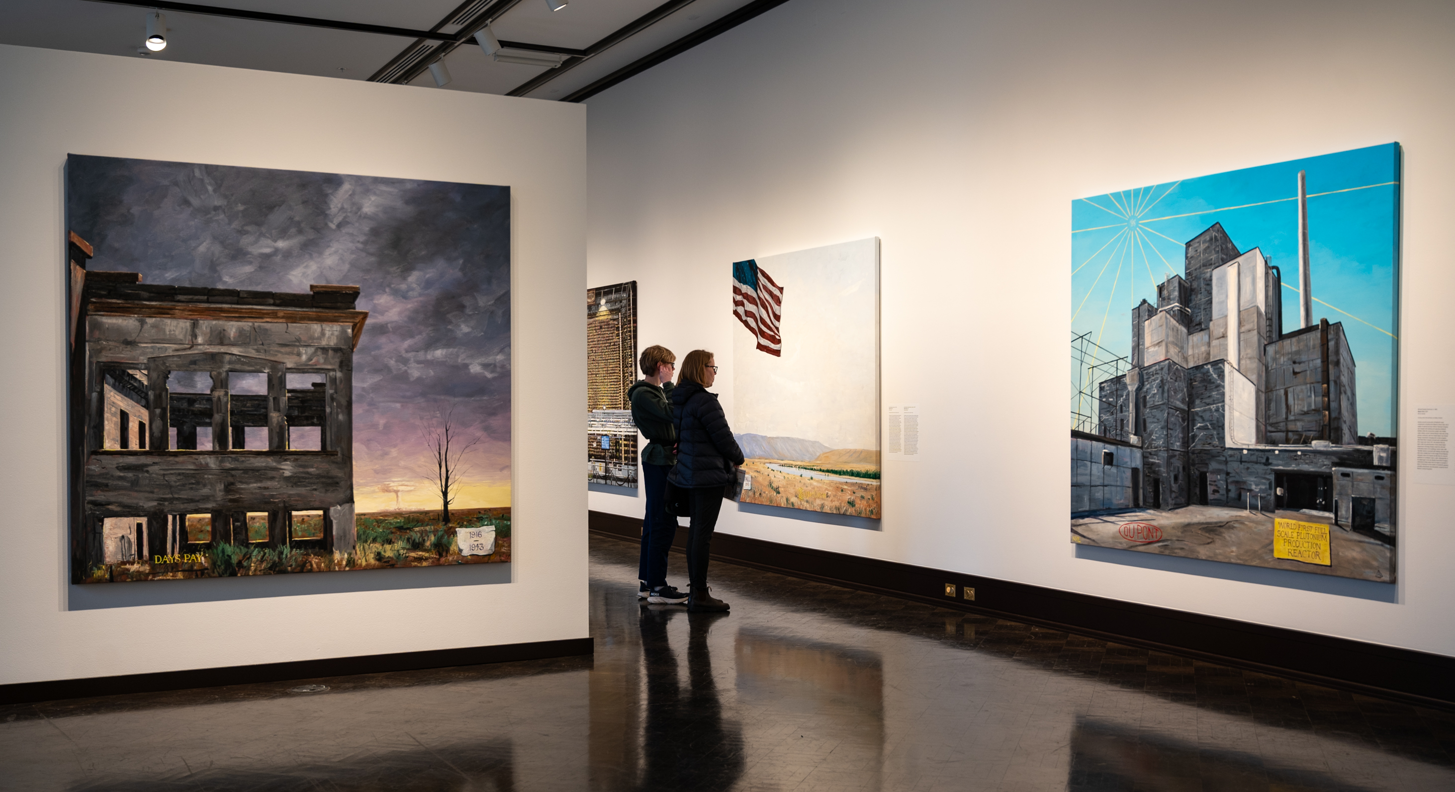 Michael Brophy's exhibit, 'Reach: The Hanford Series,' is on