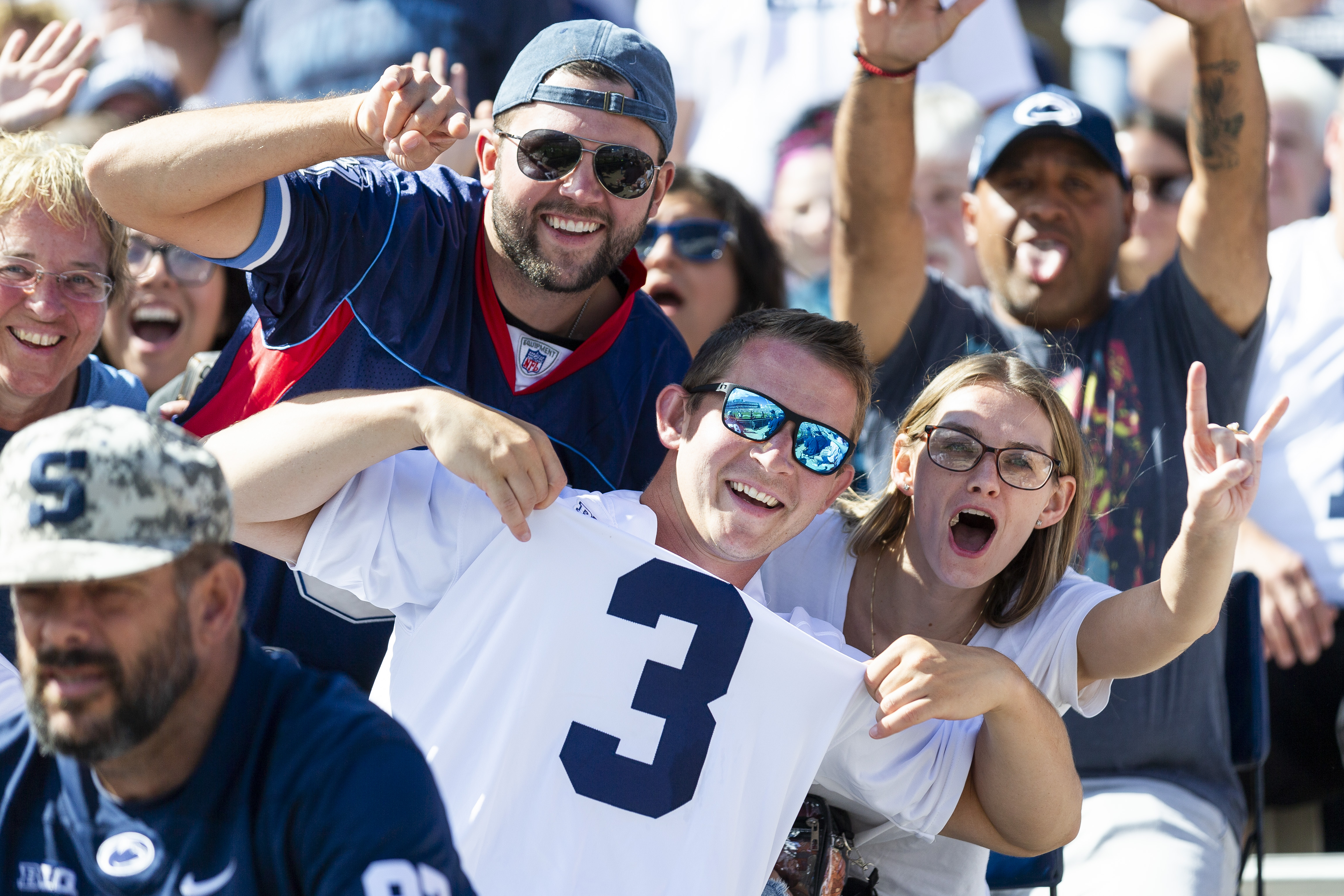Penn State faces in the crowd from Boiling Springs, Sept. 7, 2024 ...