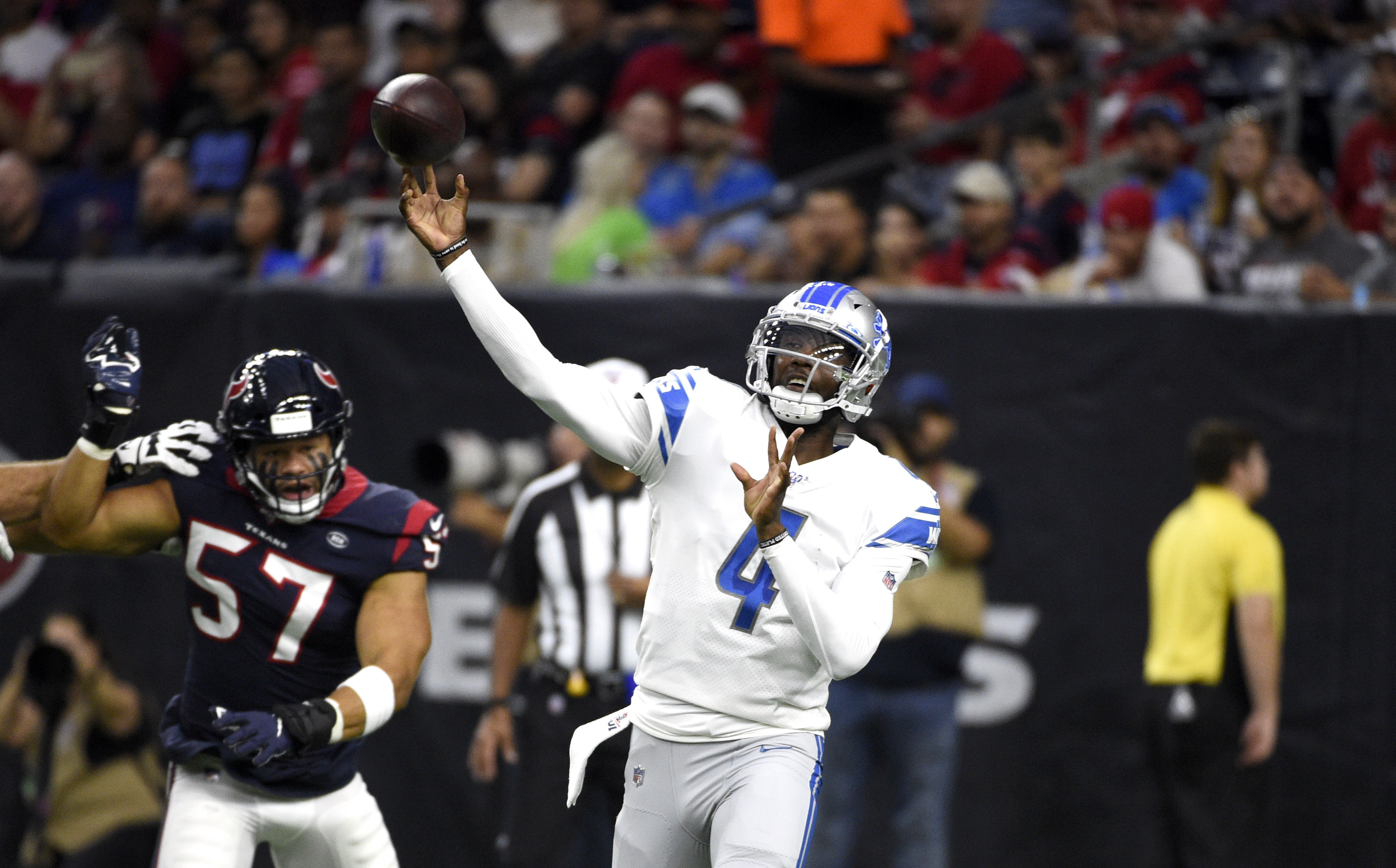 Baltimore Ravens quarterback Josh Johnson (17) passes against the