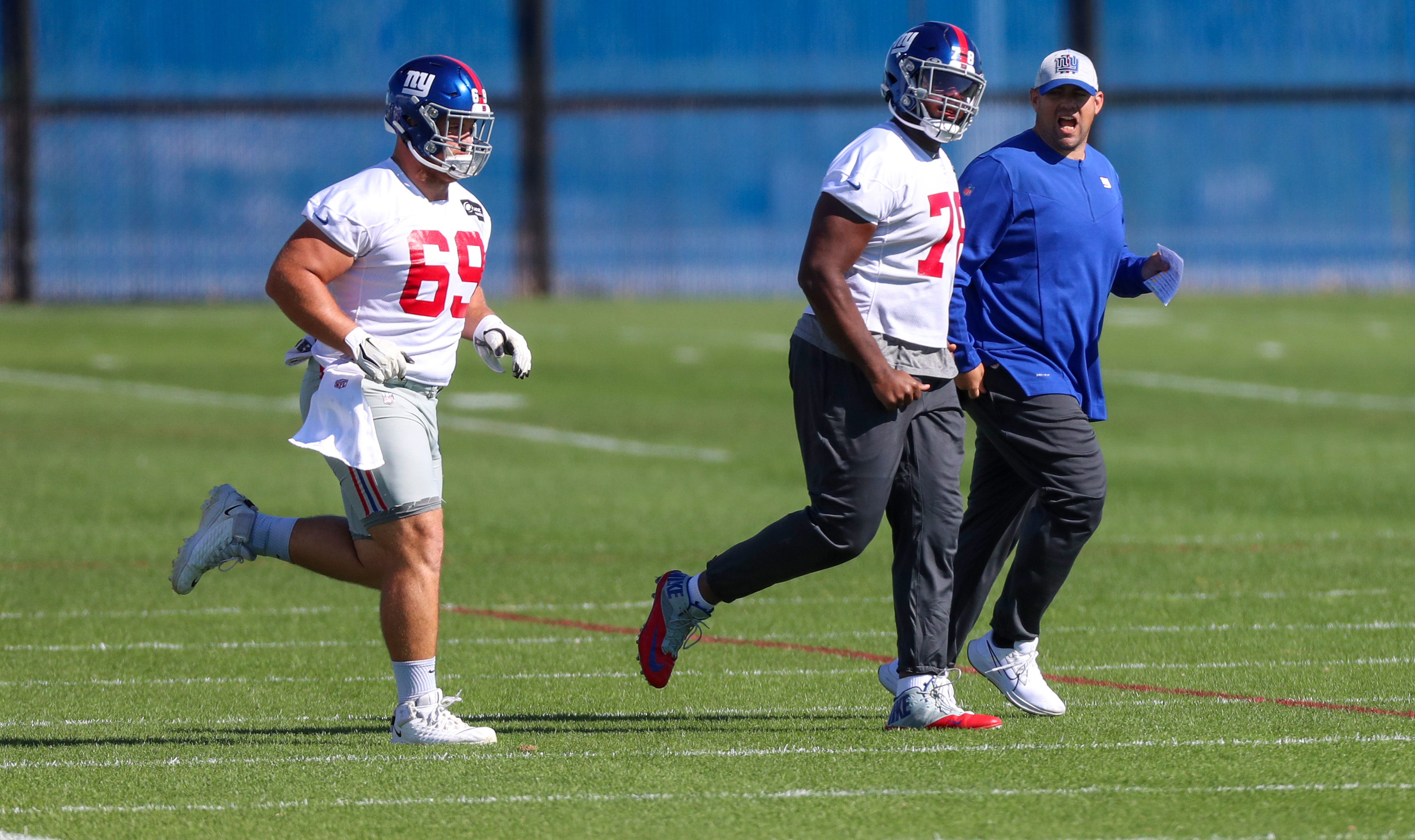 Giants practice before Saints game, Sept. 29, 2021 