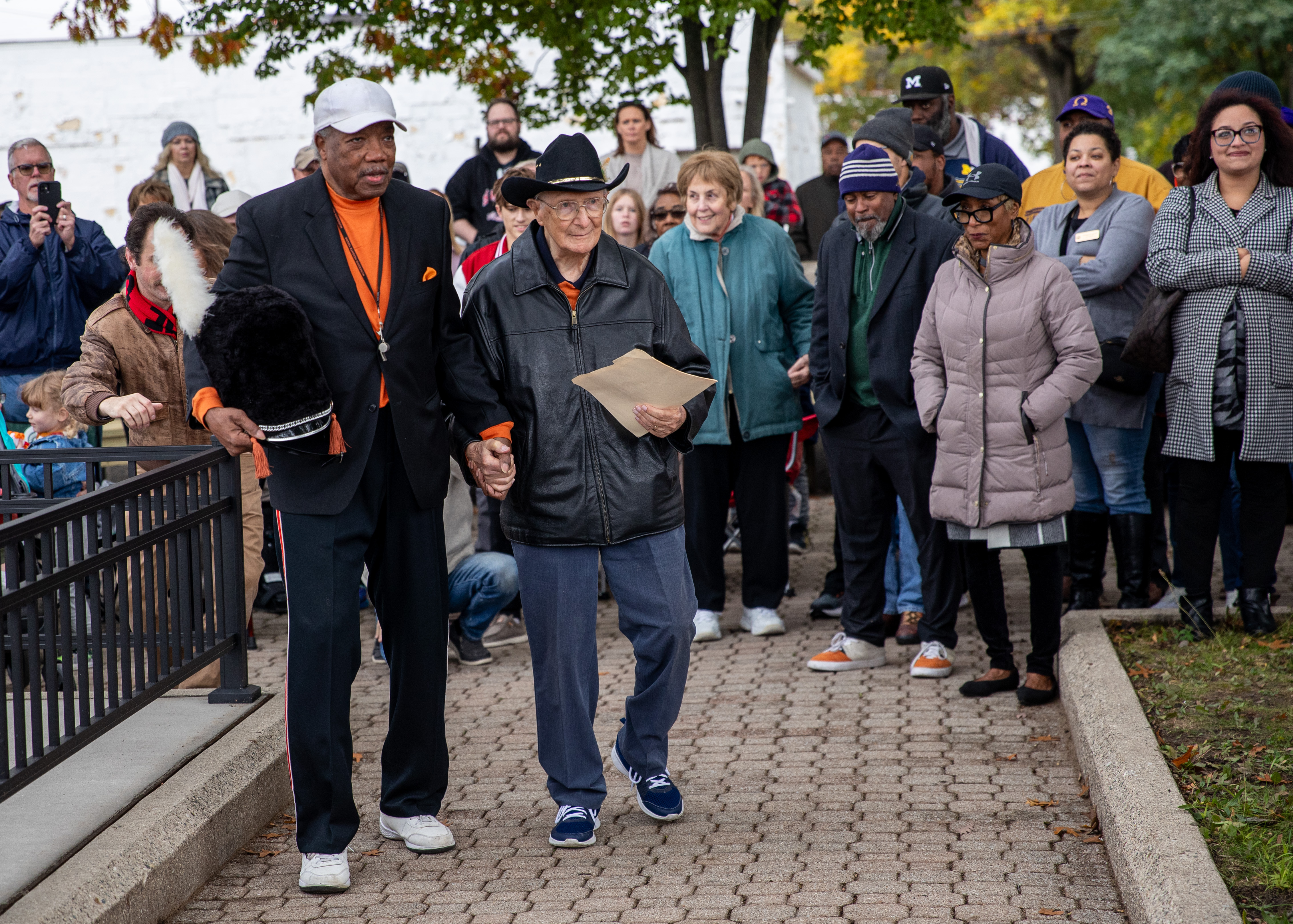 'Band Together' sculpture dedicated in Muskegon Heights