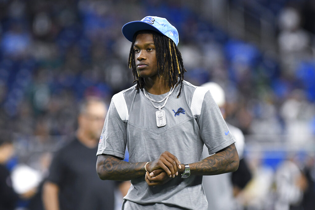 Detroit Lions WR Jameson Williams happy to be back on the practice field