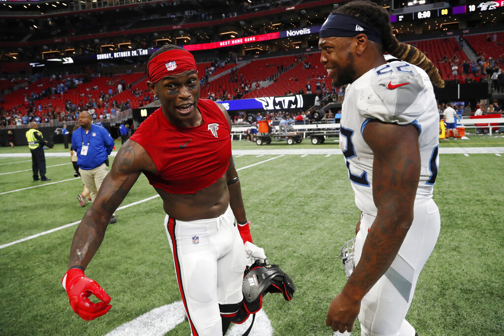 Tennessee Titans' NFL trio Derrick Henry, A.J. Brown, Julio Jones rank