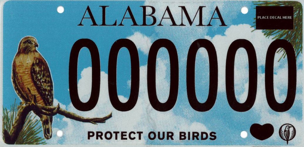 Proposed Alabama car tags