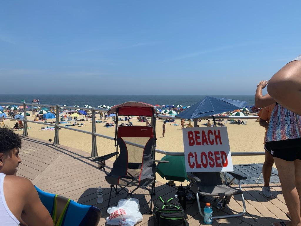 Police shut down access to Long Branch beach, report says