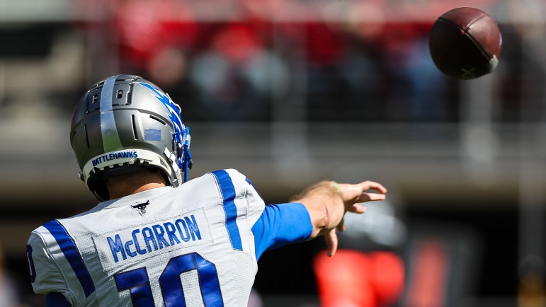 AJ McCarron throws for 6 TDs, 420 yards in XFL game 