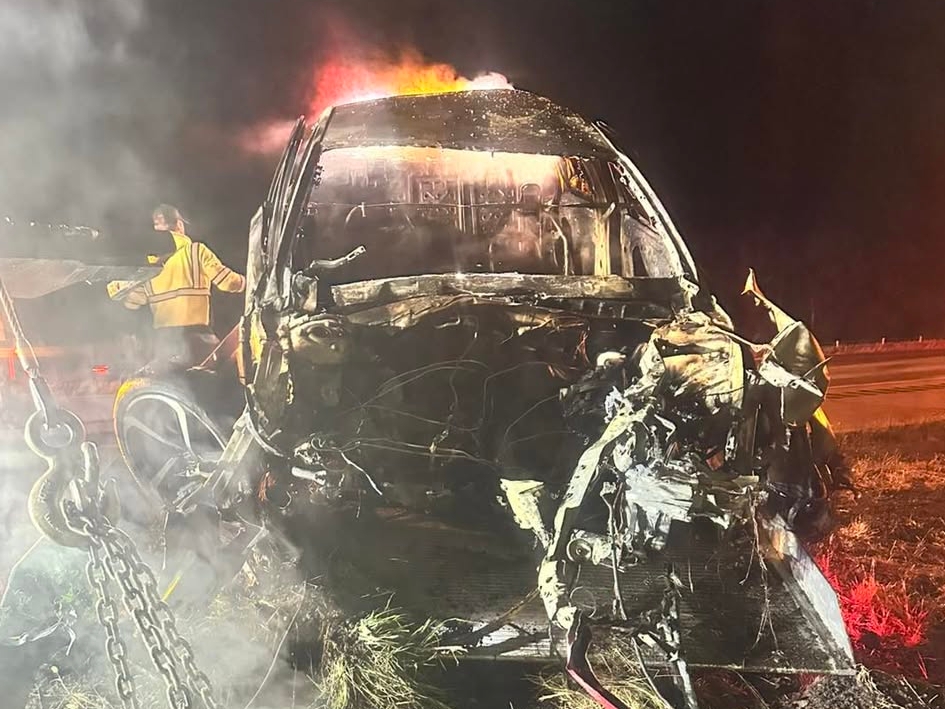 Injured motorist found on Dauphin County highway near burning car