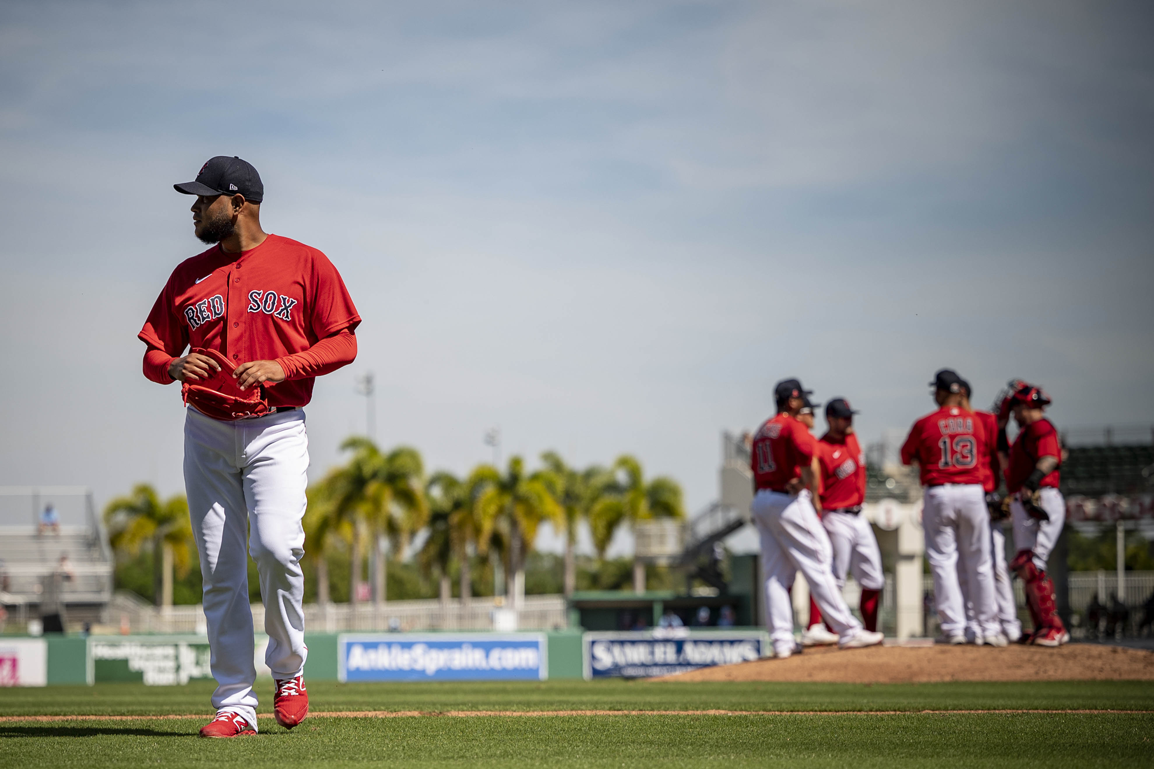 Red Sox Rafael Devers JetBlue Park COVID-19