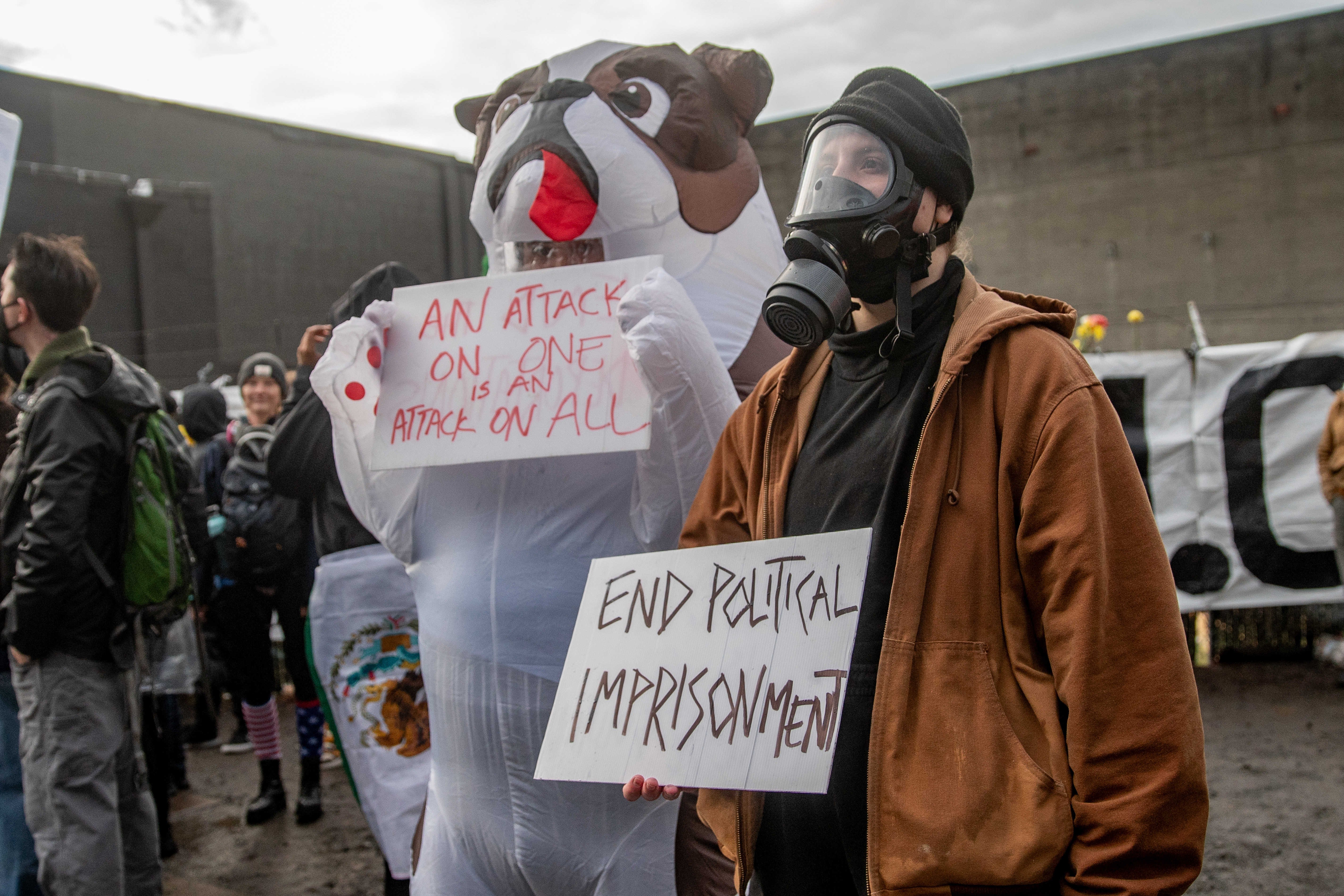 ICE protest inflatables - oregonlive.com