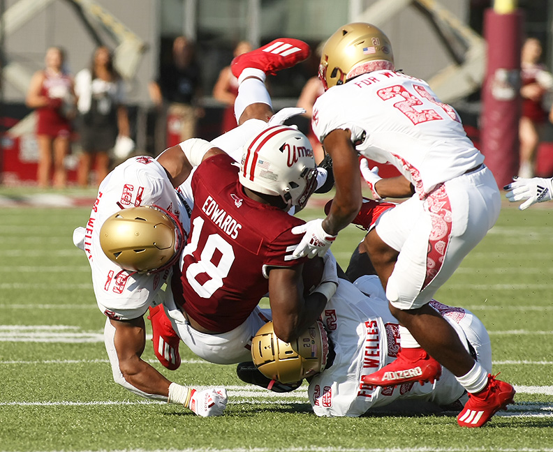 Milford High alum Brady Olson makes first start with UMass football