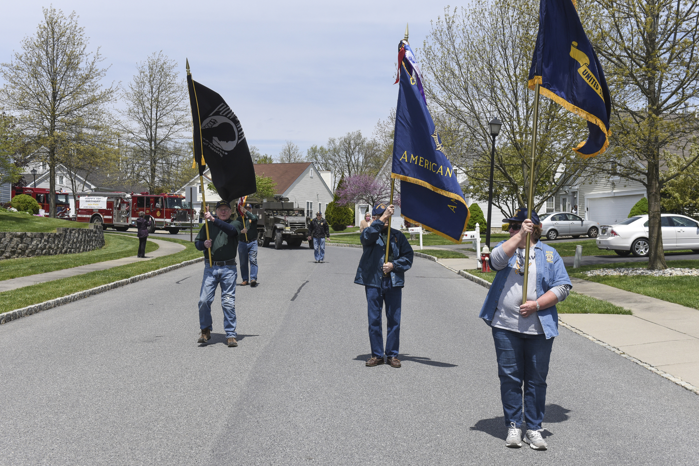 Veteran honored with parade on 100th birthday
