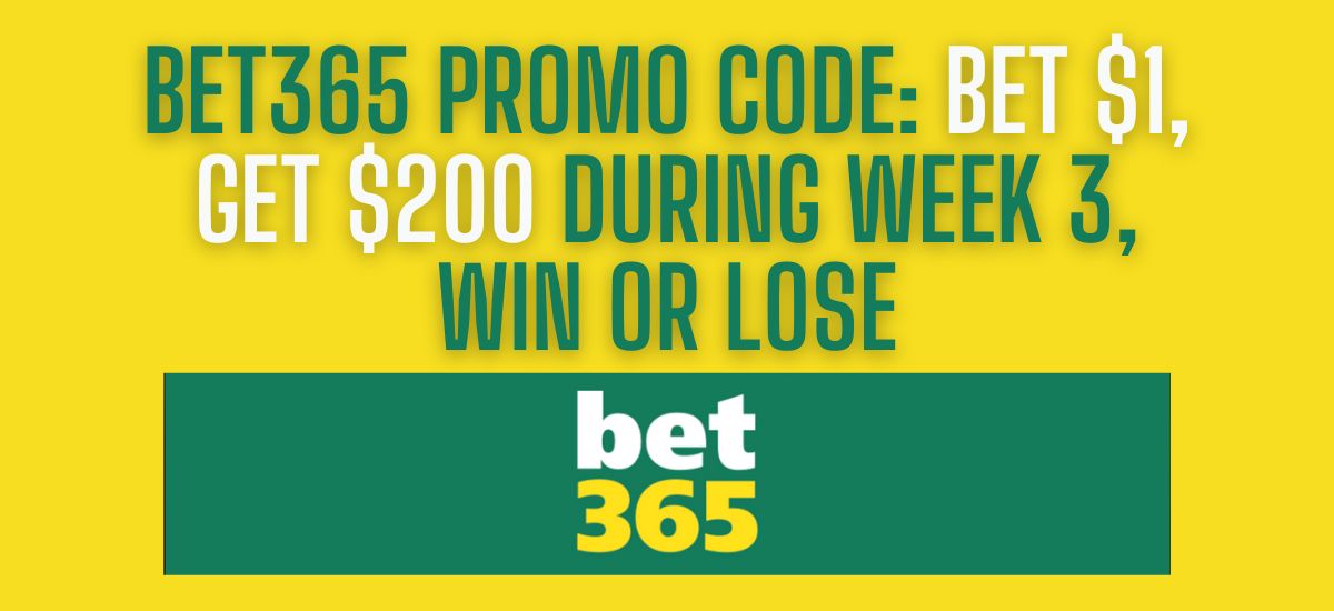 Bet365 bonus code: Bet $1, get $200 on Ravens vs. Commanders in