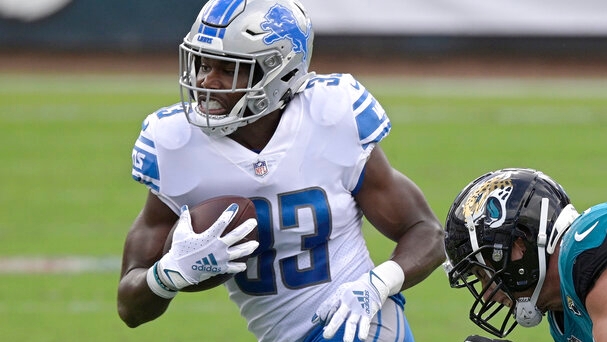 Where does Kerryon Johnson stand among Detroit's running backs