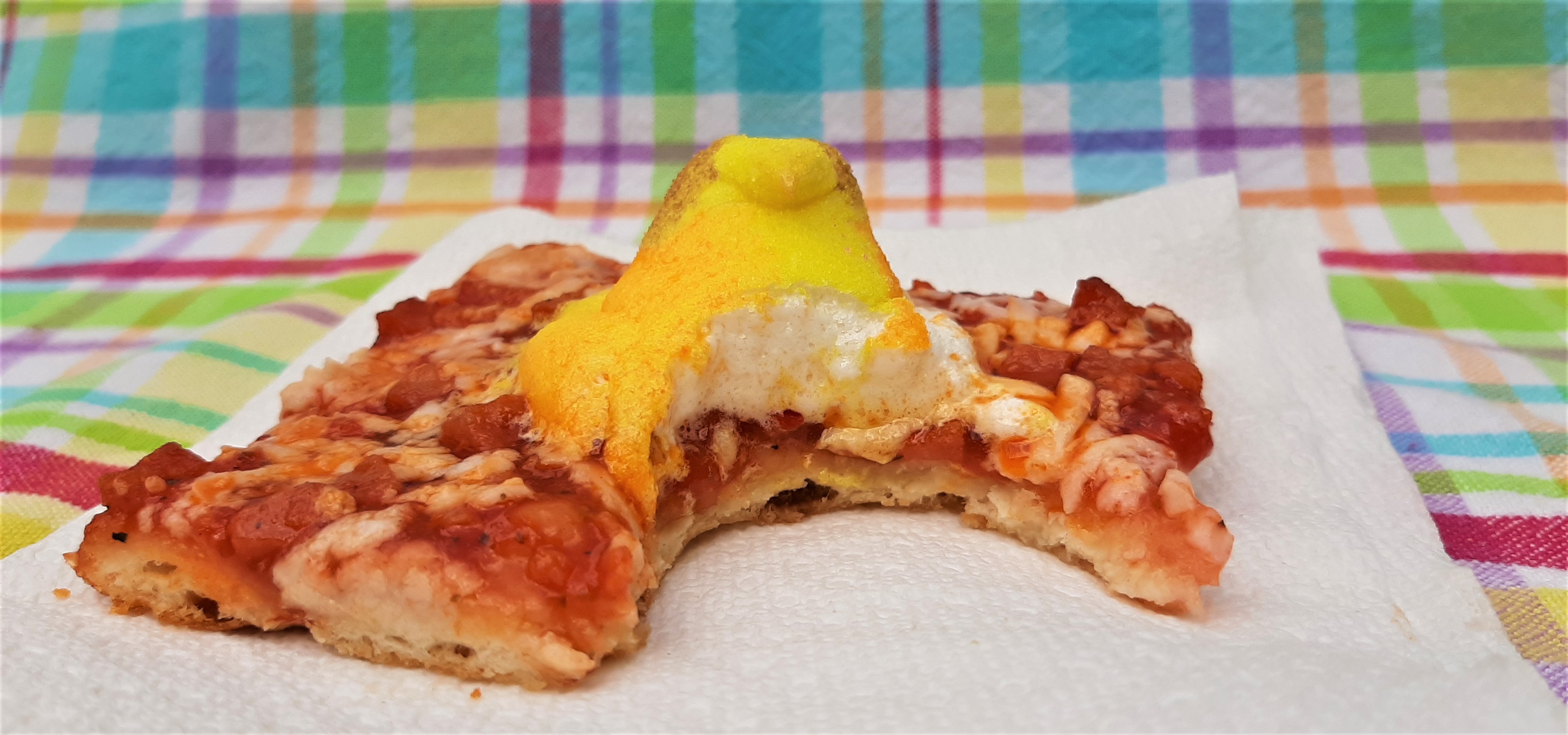 Peepza: There are some decent Peeps recipes out there. This isn't