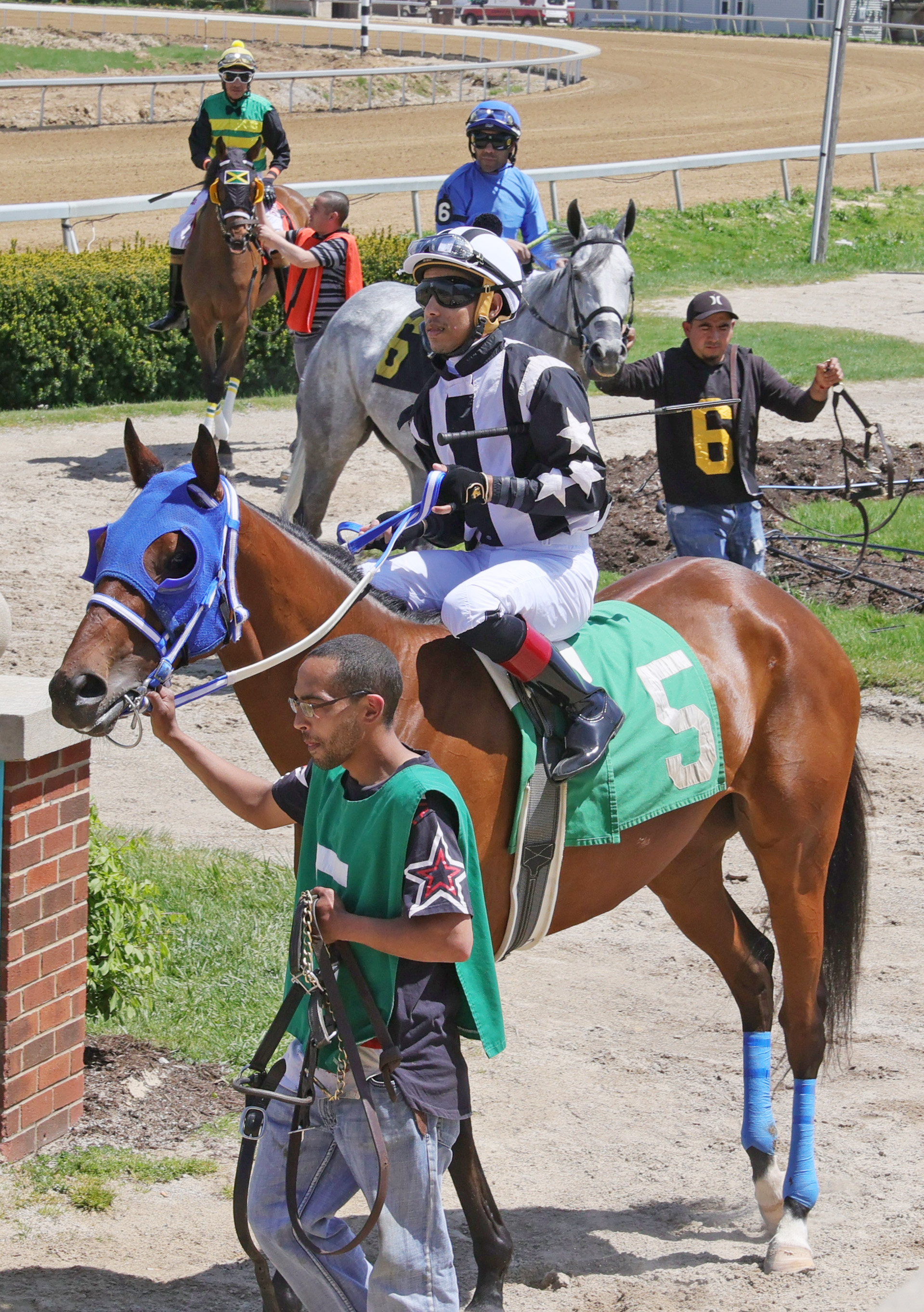 Kentucky Derby winning jockey Sonny Leon is a horse racing regular in