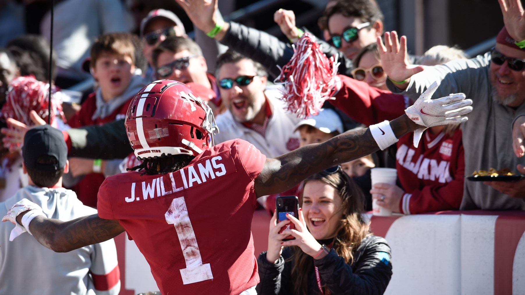 Jameson Williams wants Alabama number back in NFL 