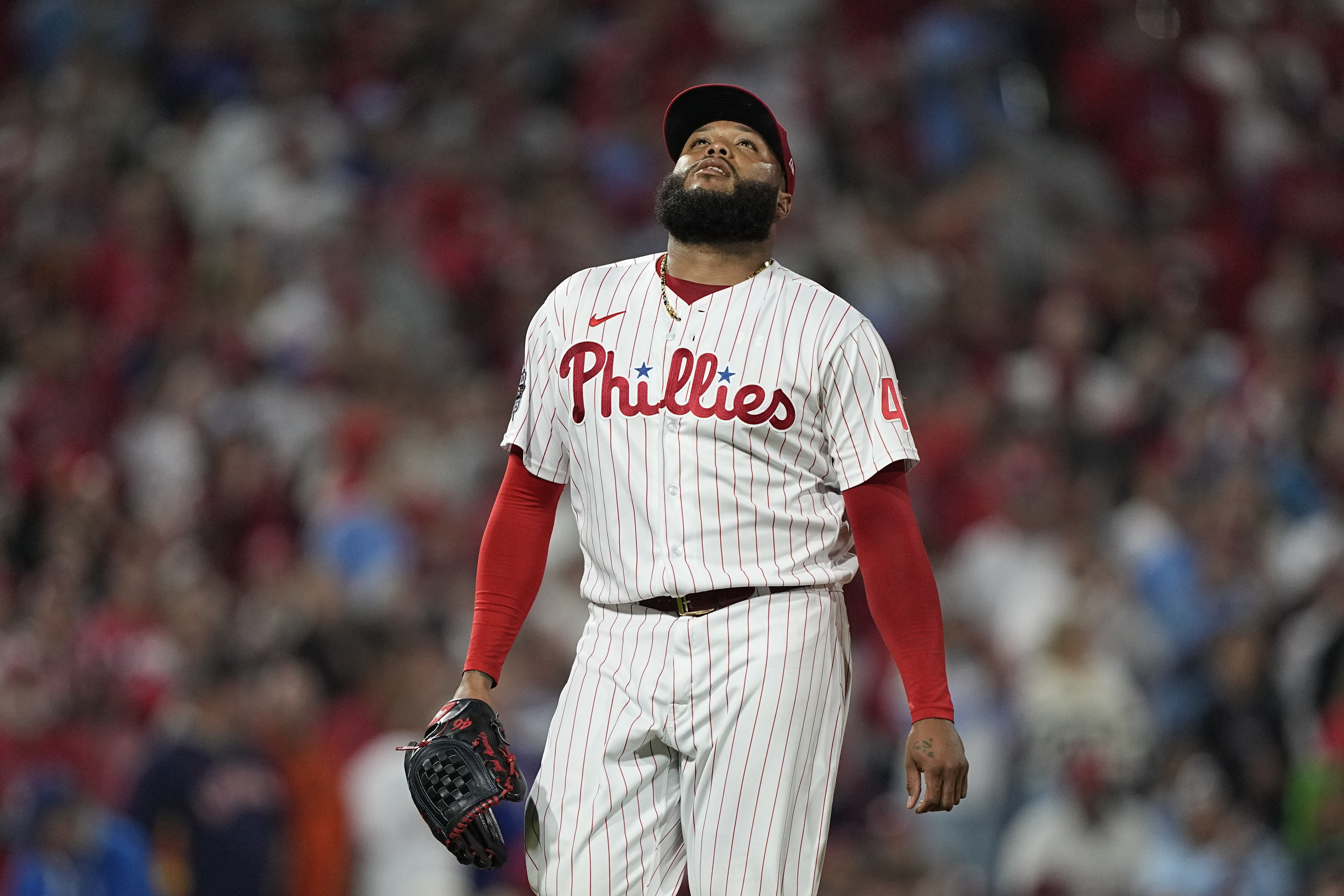 2022 World Series: 4 Astros pitchers combine for no-hitter to even series  with 5-0 win over Phillies 