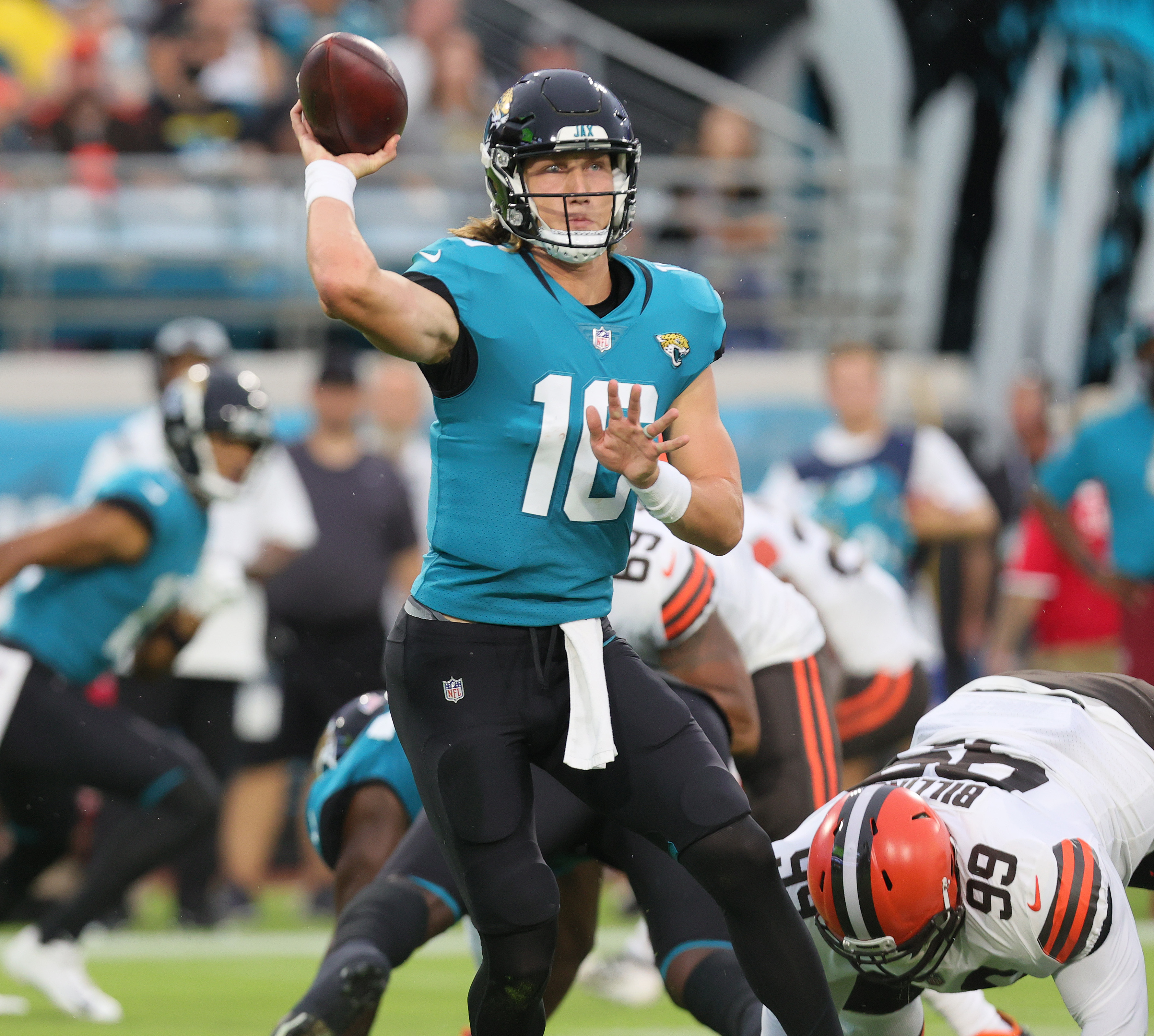 Wide Receiver Marvin Jones Jr (11) makes a reception in the second quarter  as the Cleveland Browns compete against the Jacksonville Jaguars for the  first pre-season game at the TIAA Bank Field